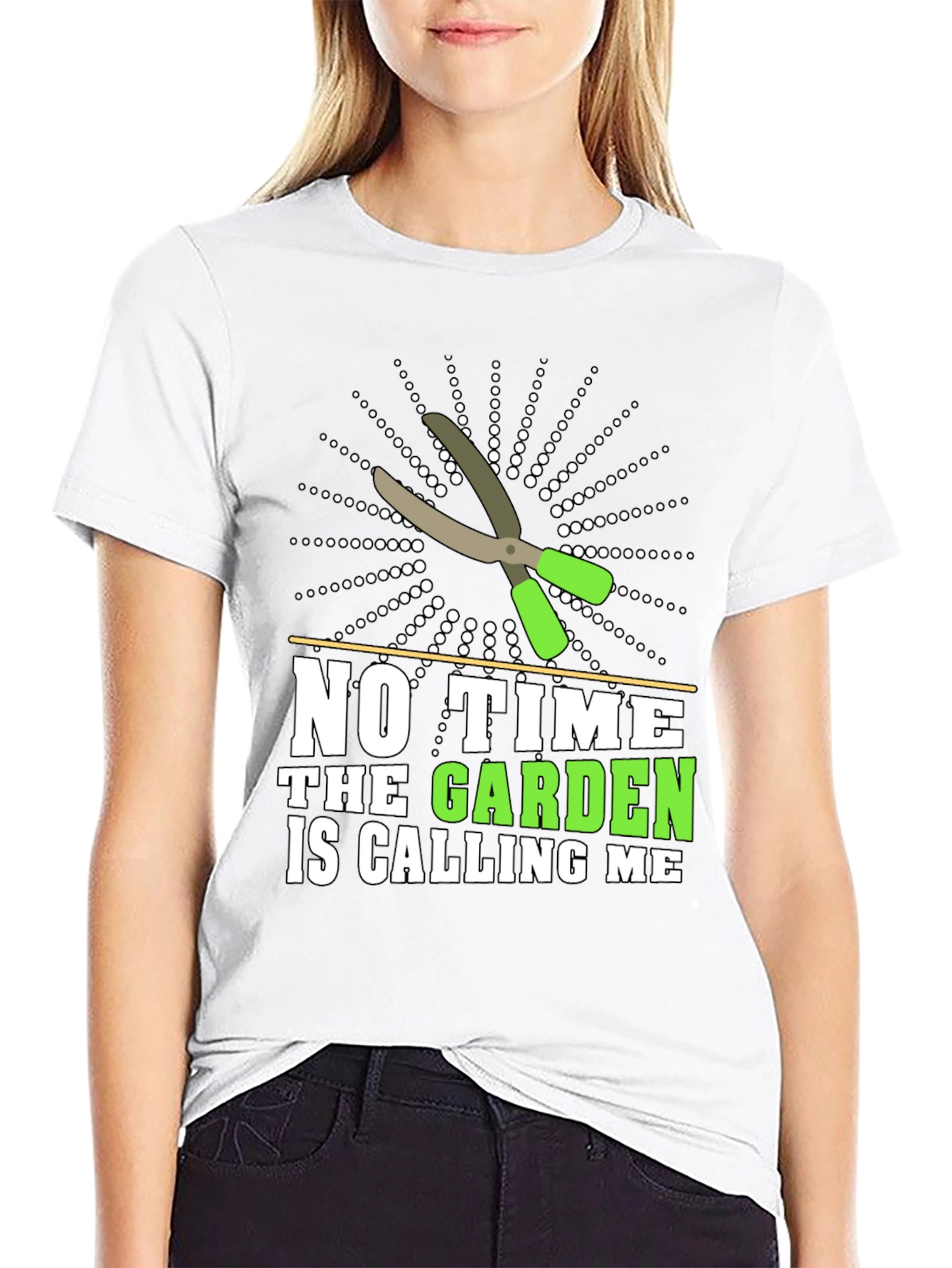 Gardeners Tee: No Time The Garden Is Calling Me