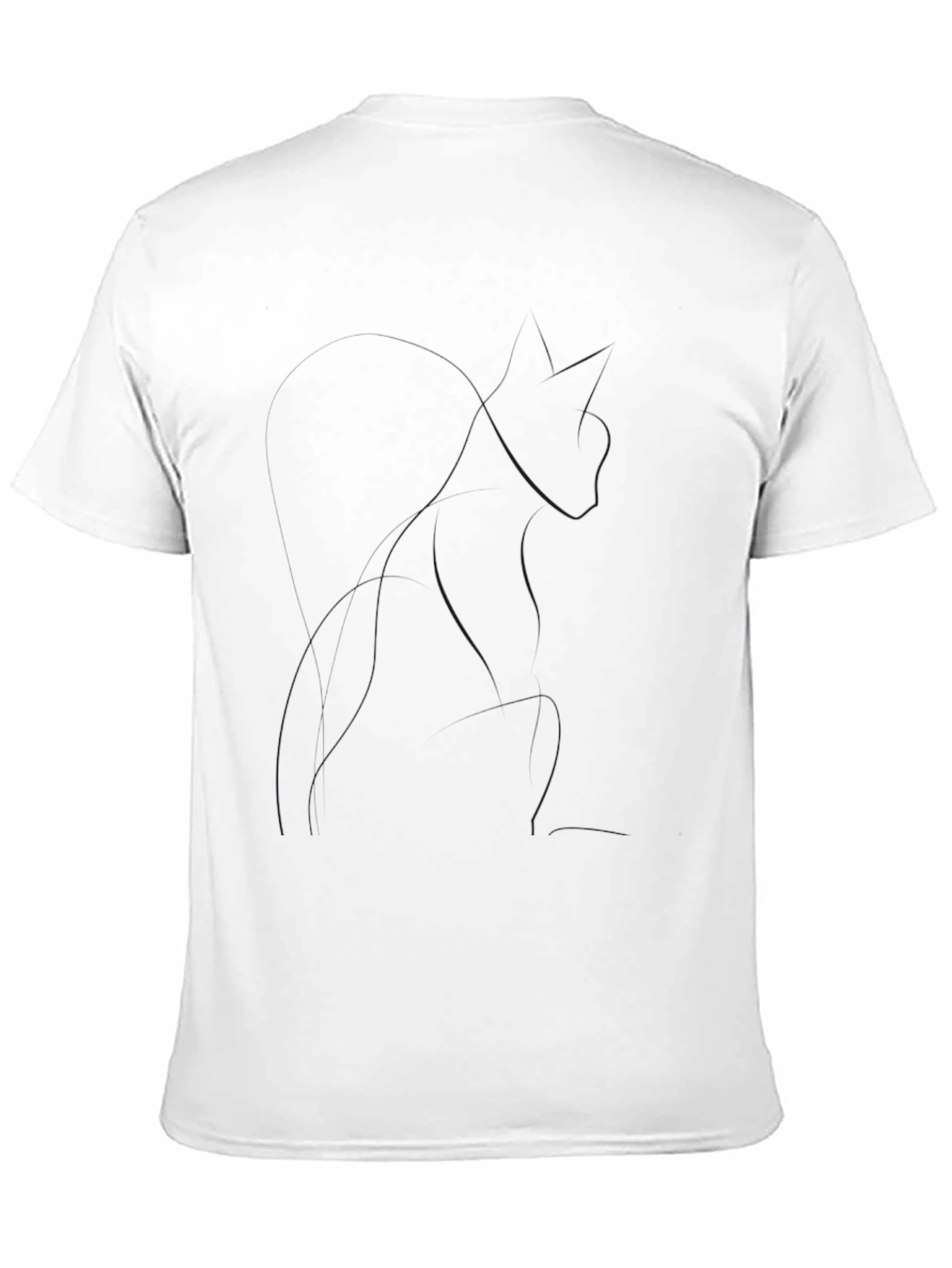 Mens Black T-Shirt - Abstract Design