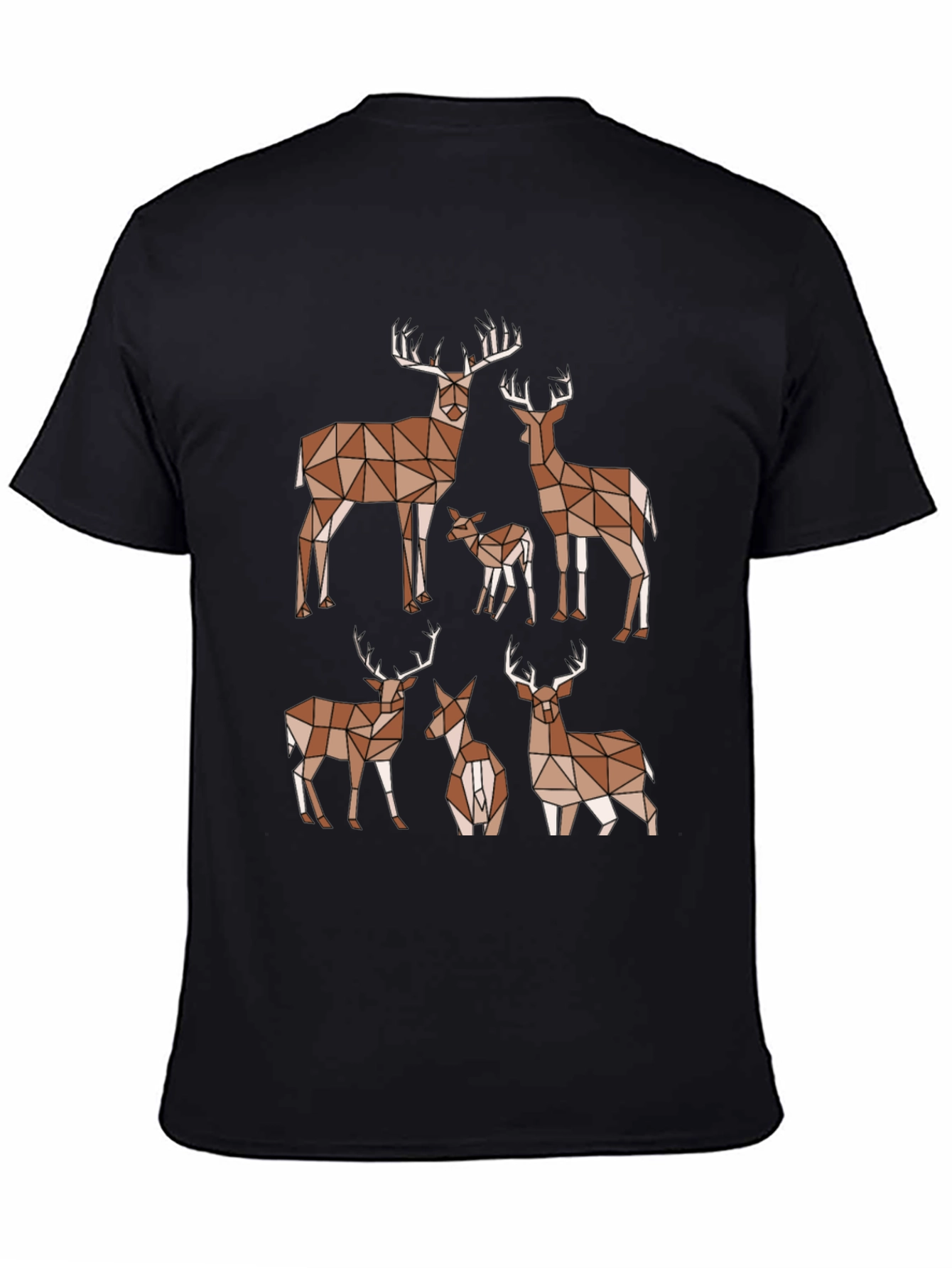 Geometric Deer T-Shirt: Modern Animal Print