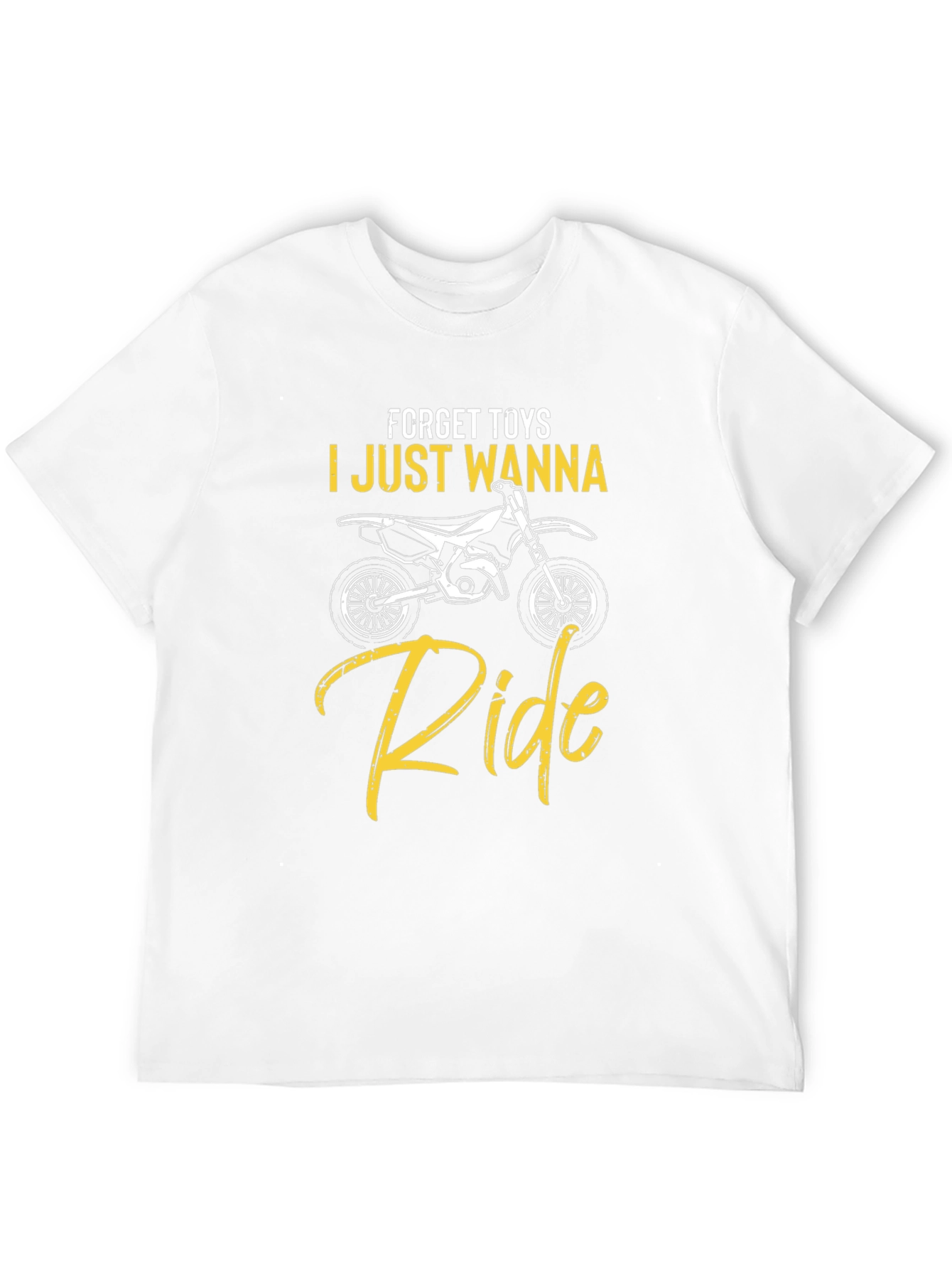 Forget Toys I Just Wanna Ride Black T-Shirt