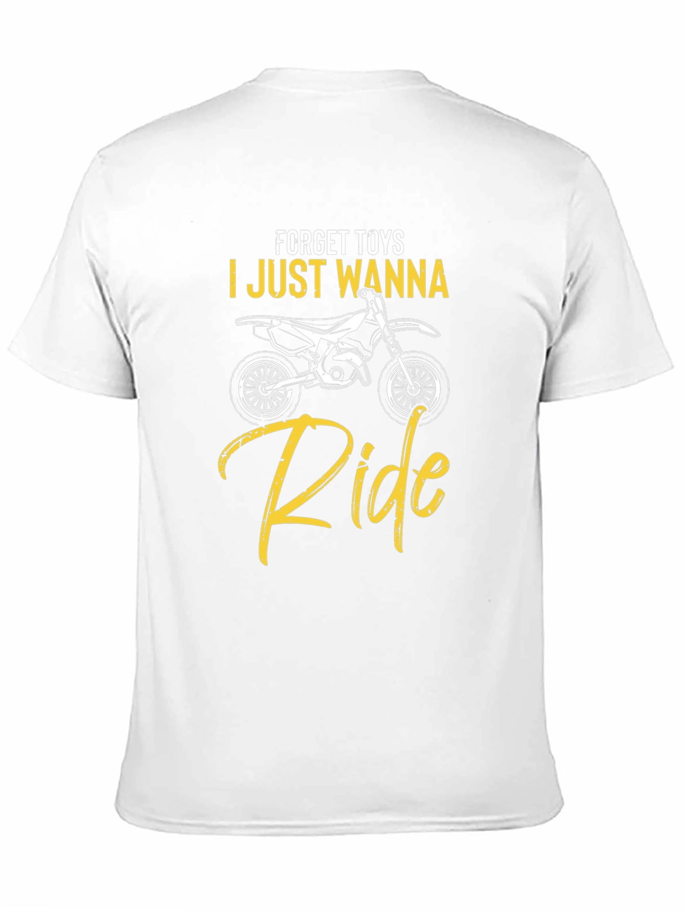 Forget Toys I Just Wanna Ride Black T-Shirt