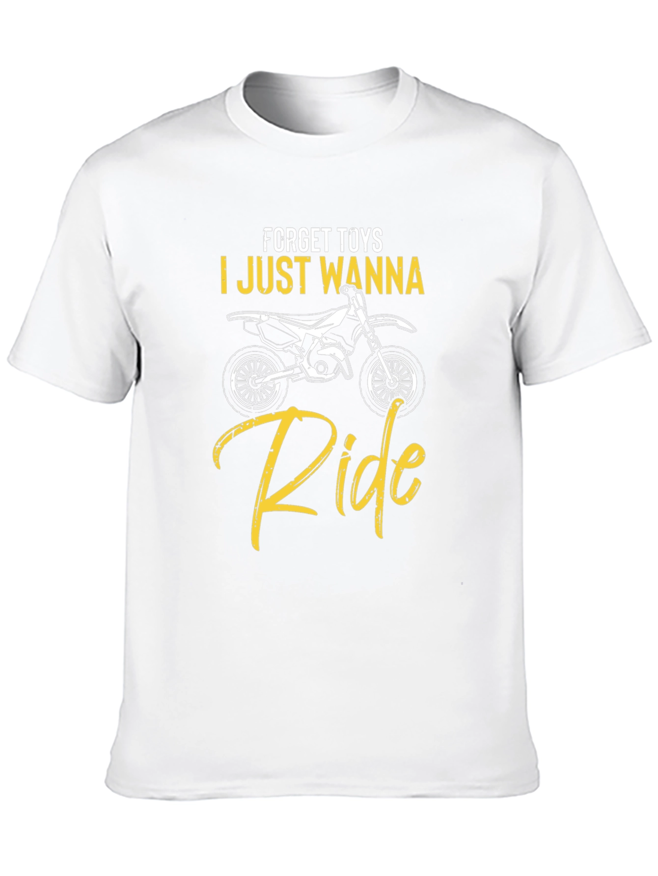 Forget Toys I Just Wanna Ride Black T-Shirt