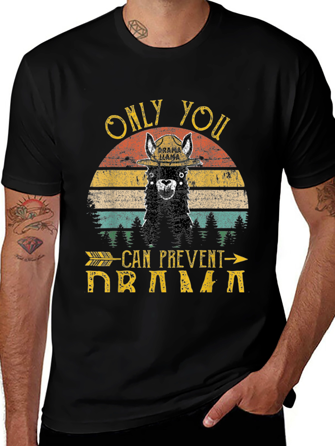 Only You Can Prevent Drama Llama Tee