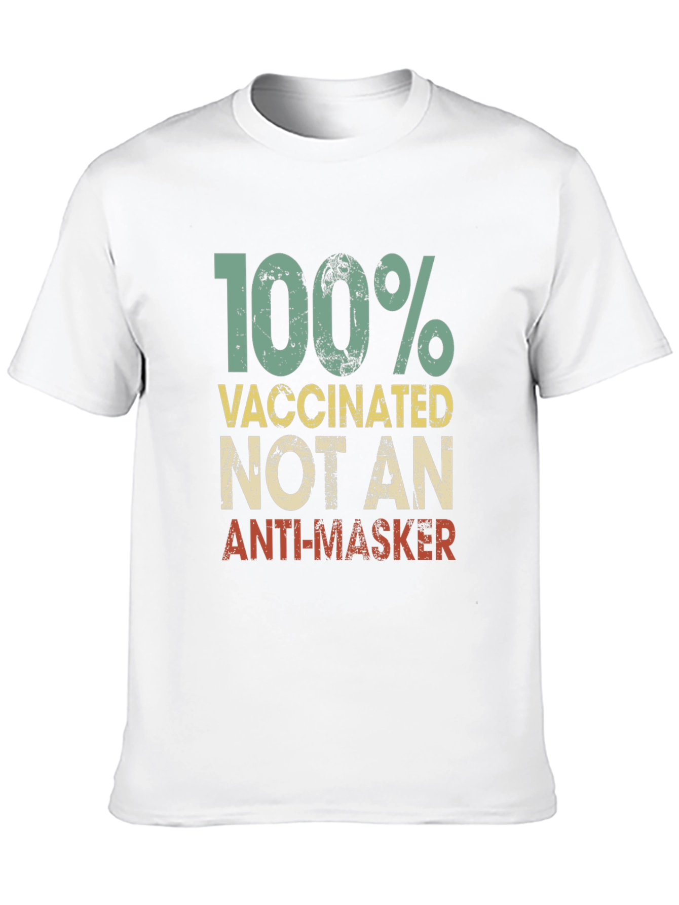 100% Vaccinated Not An Anti-Masker Black T-Shirt