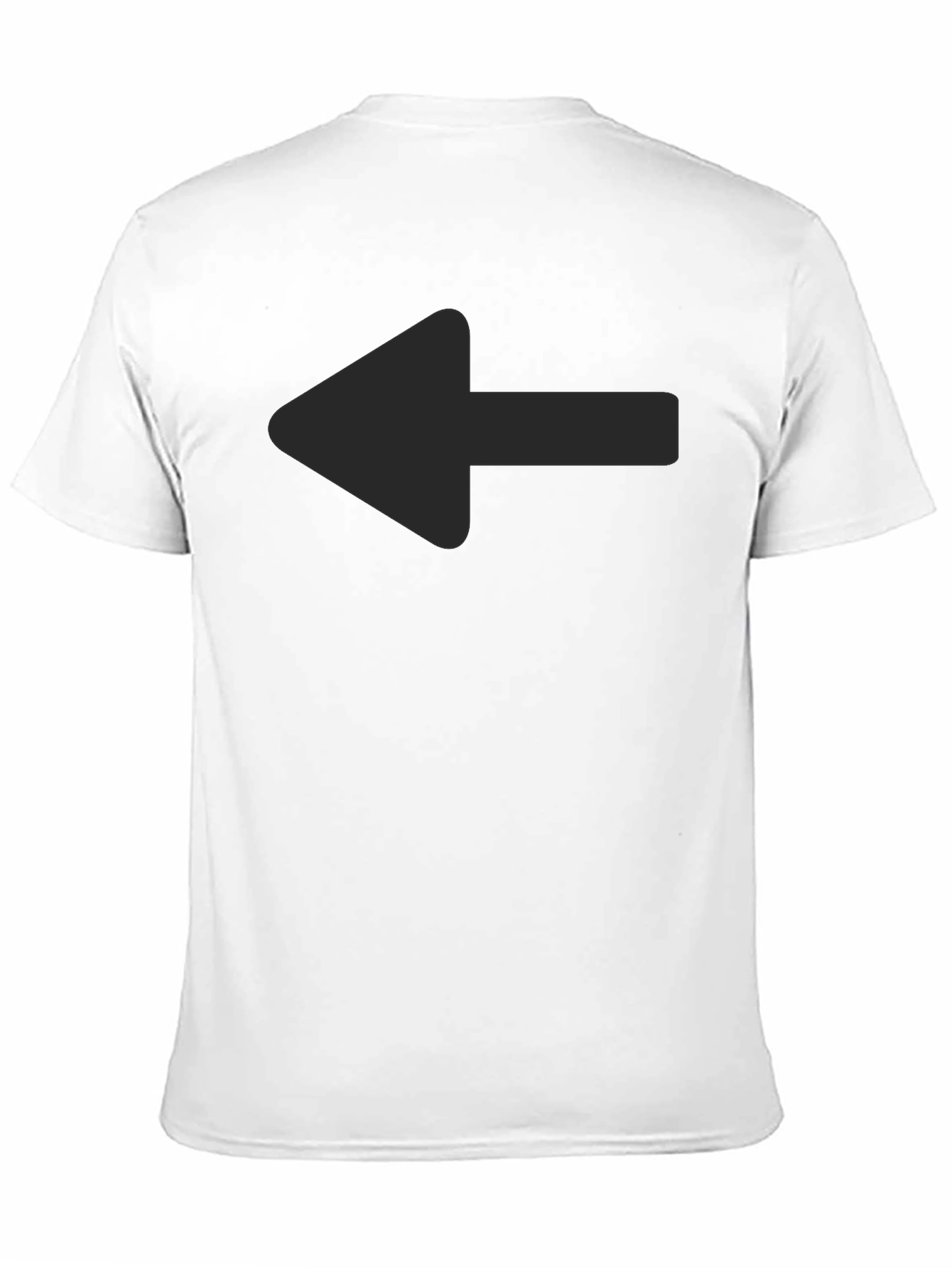 Left Arrow Graphic Tee - Casual Style