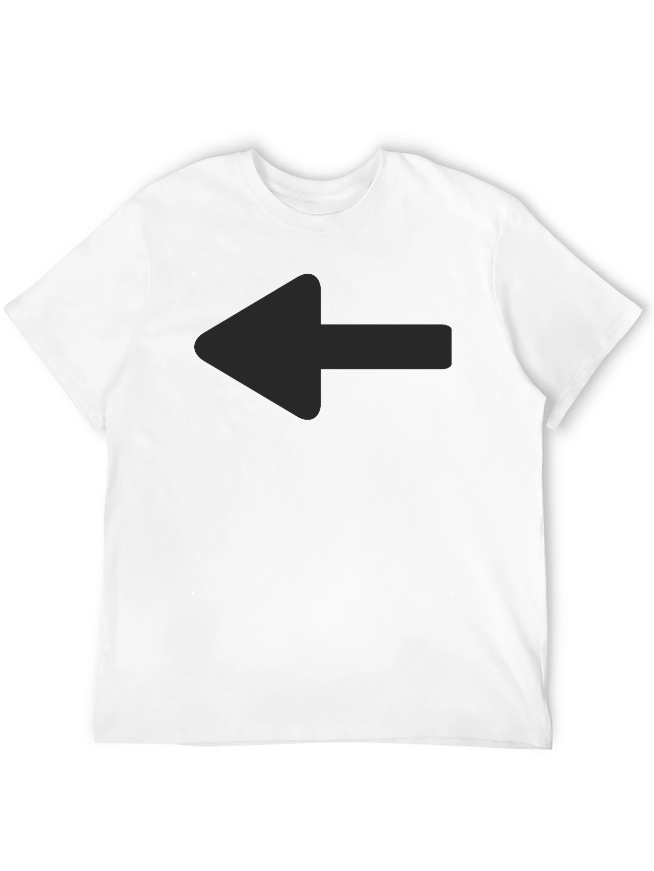 Left Arrow Graphic Tee - Casual Style