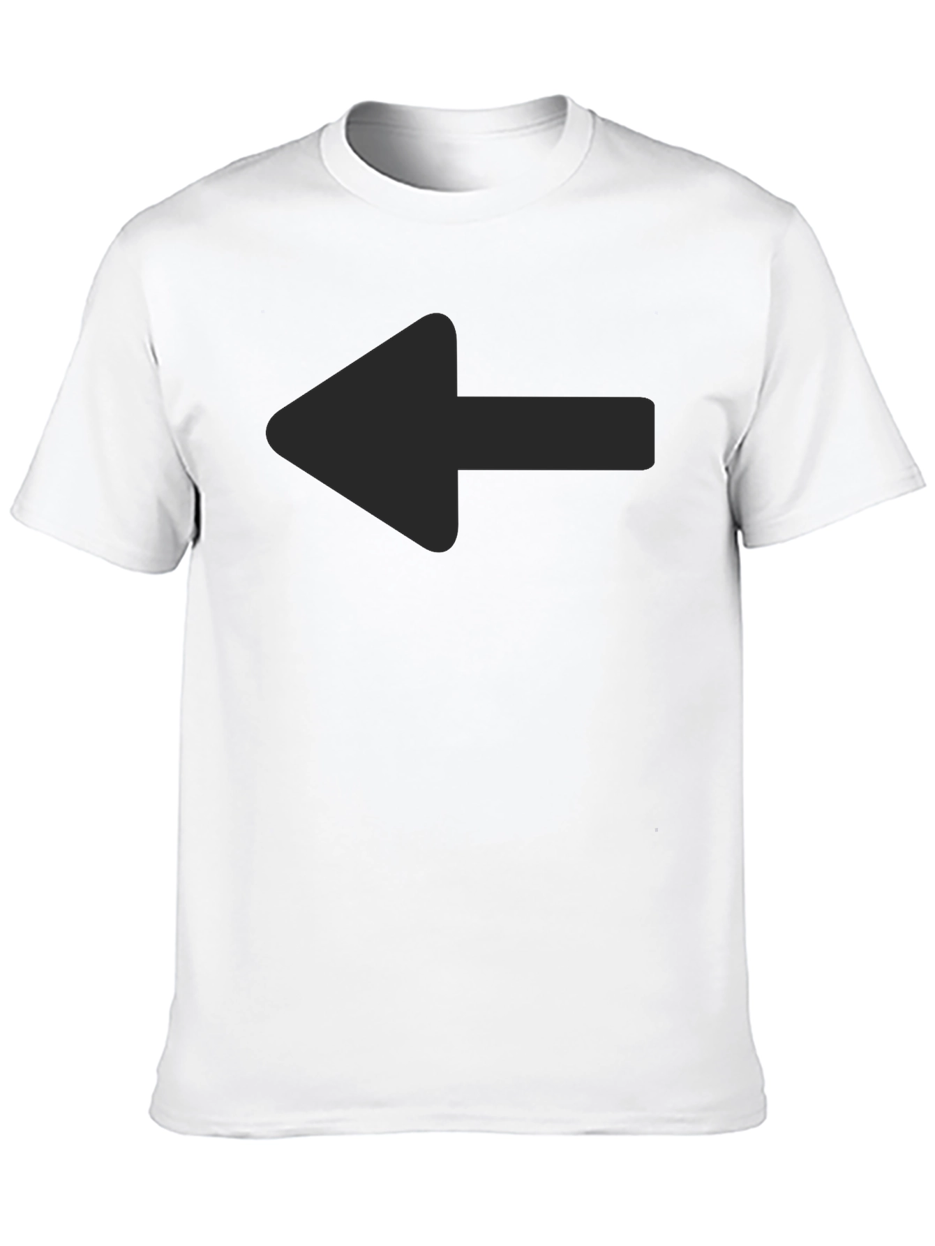 Left Arrow Graphic Tee - Casual Style