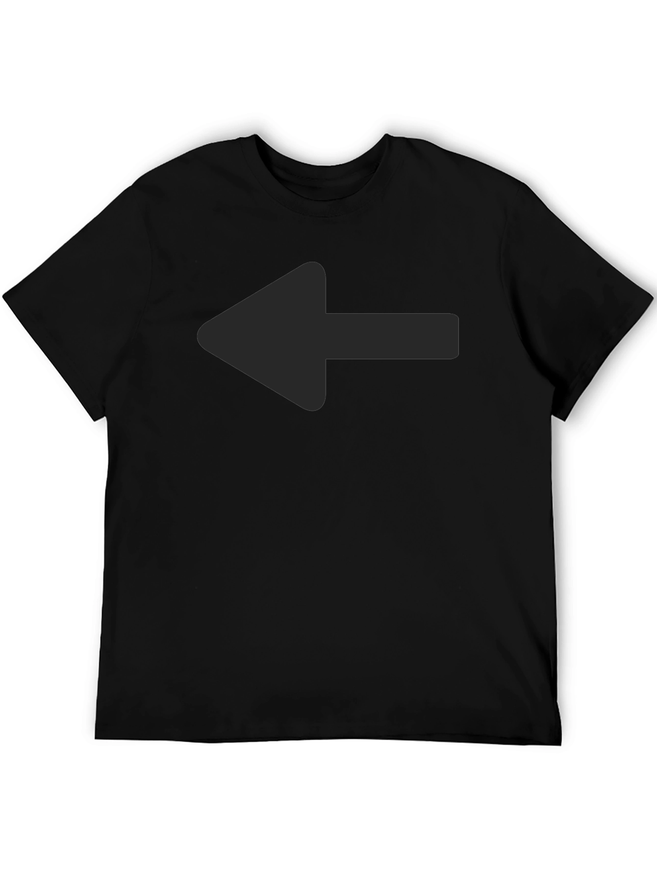 Left Arrow Graphic Tee - Casual Style