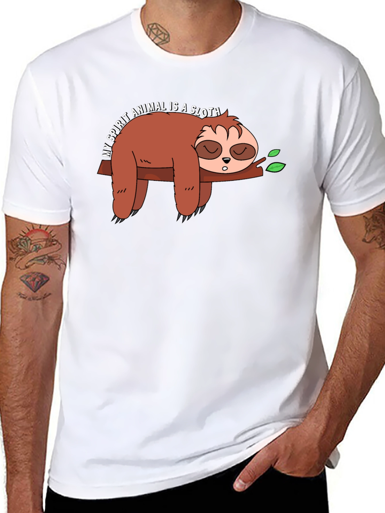 My Spirit Animal Sloth Graphic Tee - Relaxed Fit