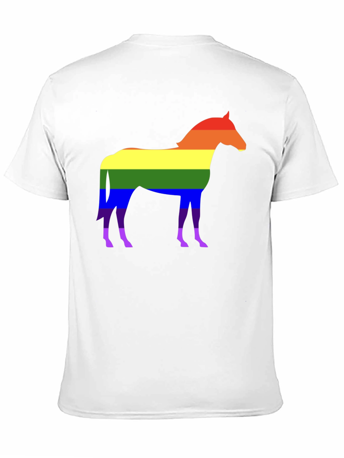 Pride Horse Graphic T-Shirt - Stylish Rainbow Design