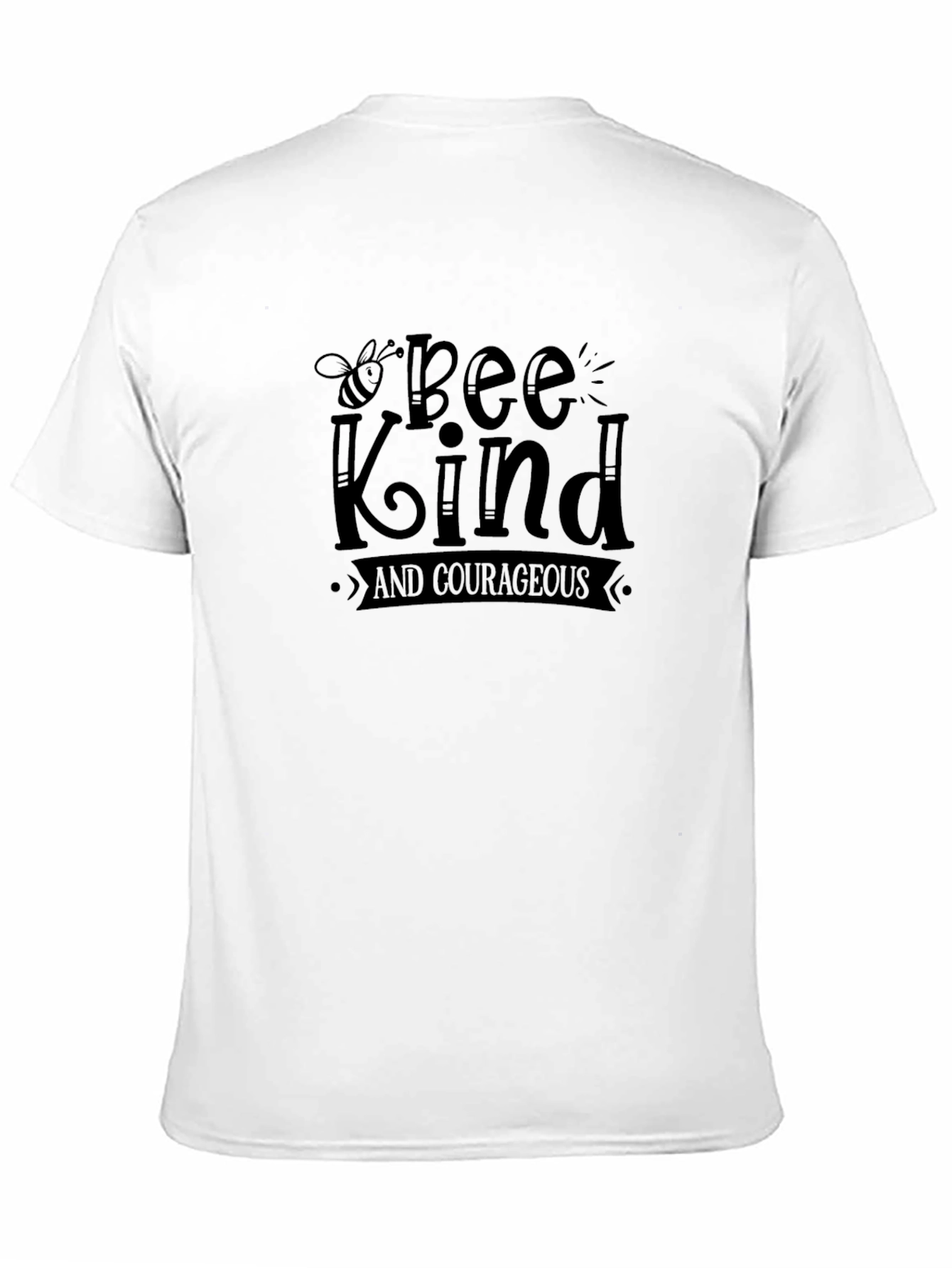 Bee Kind and Courageous Graphic Tee - Black