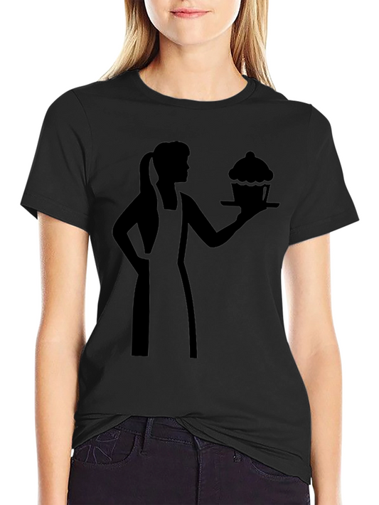 Baker Woman Cupcake Graphic T-Shirt