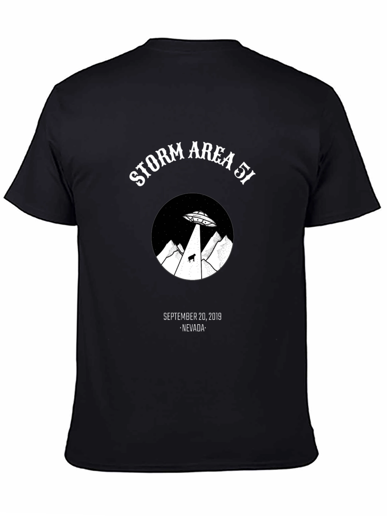 Storm Area 51 UFO Graphic T-Shirt