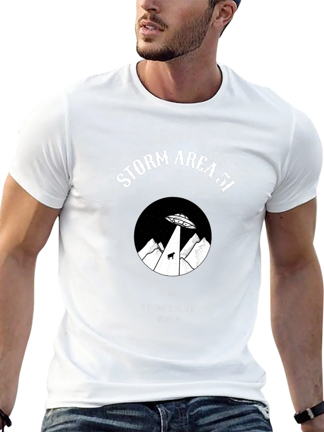 Storm Area 51 UFO Graphic T-Shirt
