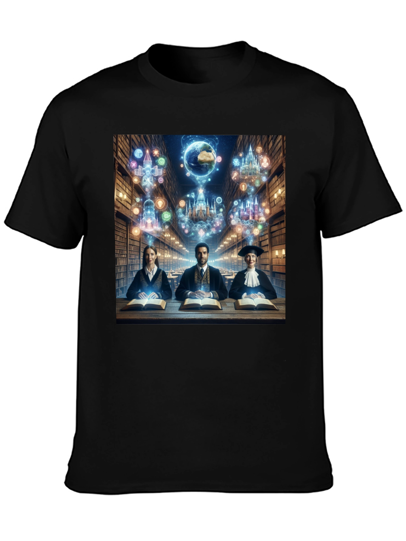 Scholarly T-Shirt - Library Books & Magic