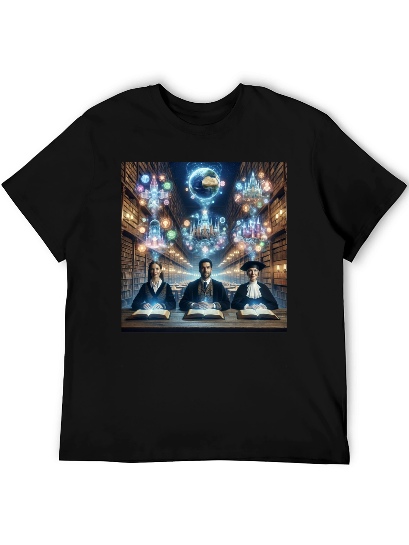 Scholarly T-Shirt - Library Books & Magic