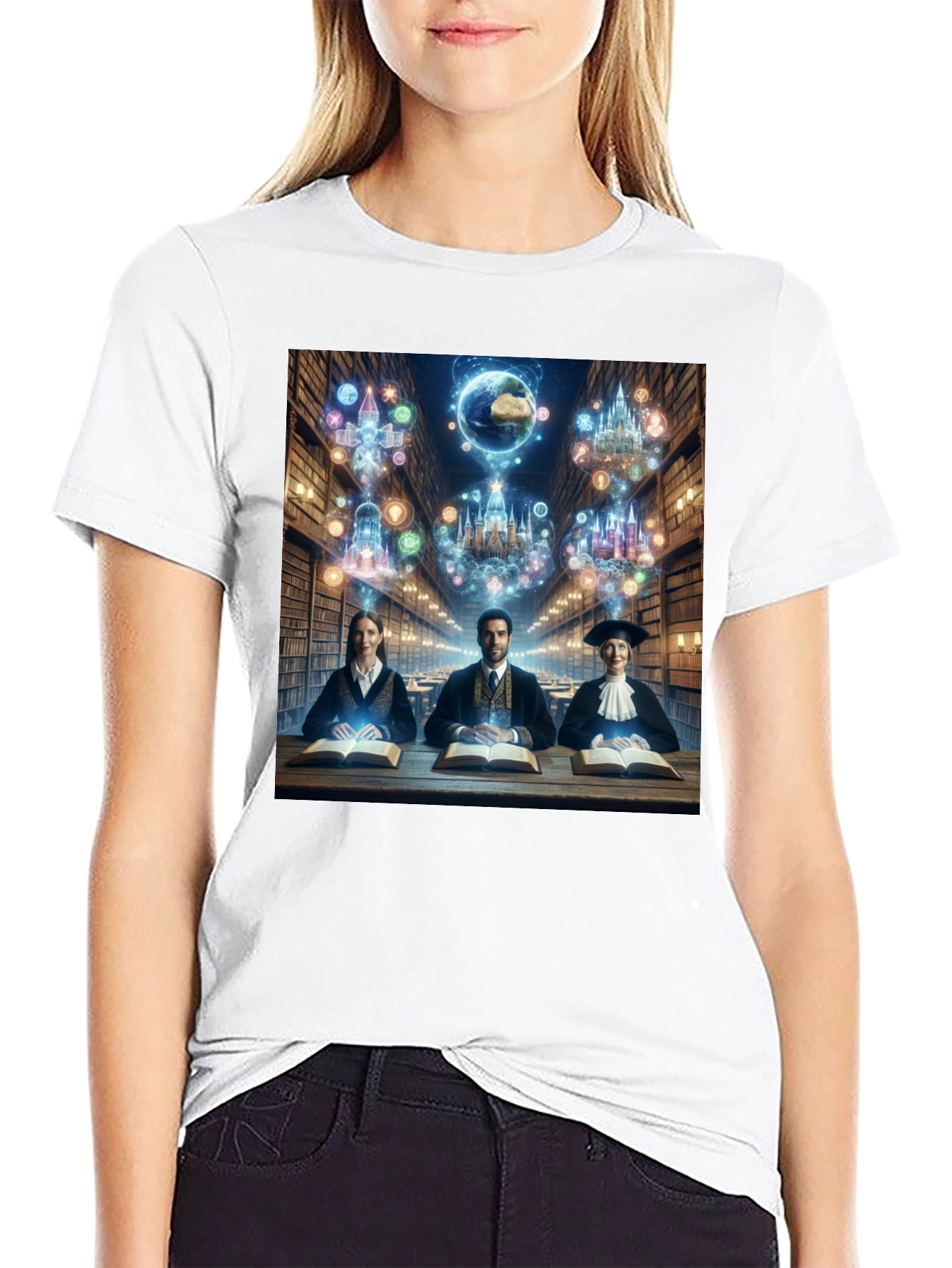 Scholarly T-Shirt - Library Books & Magic