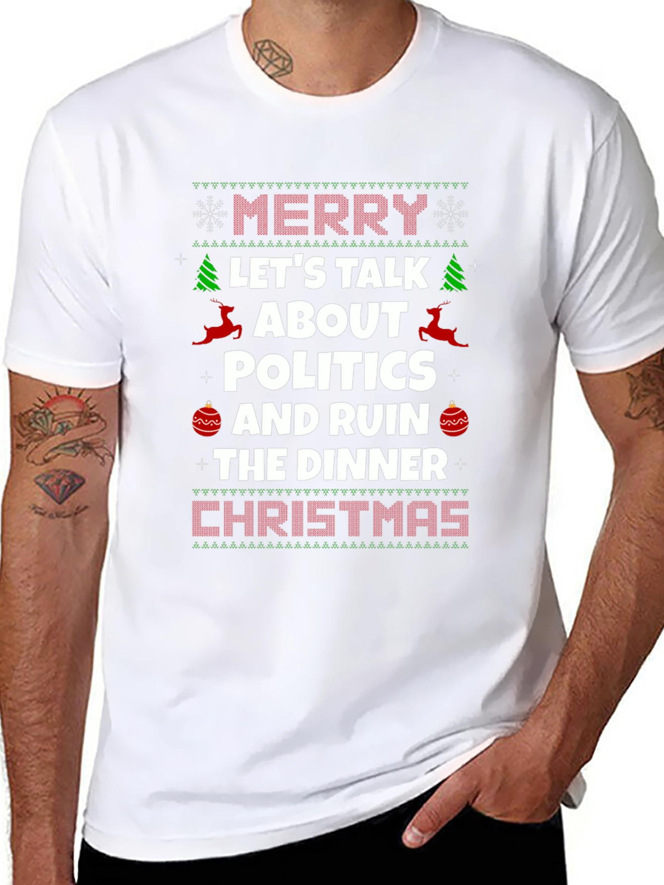 Merry Christmas Politics Dinner T-Shirt