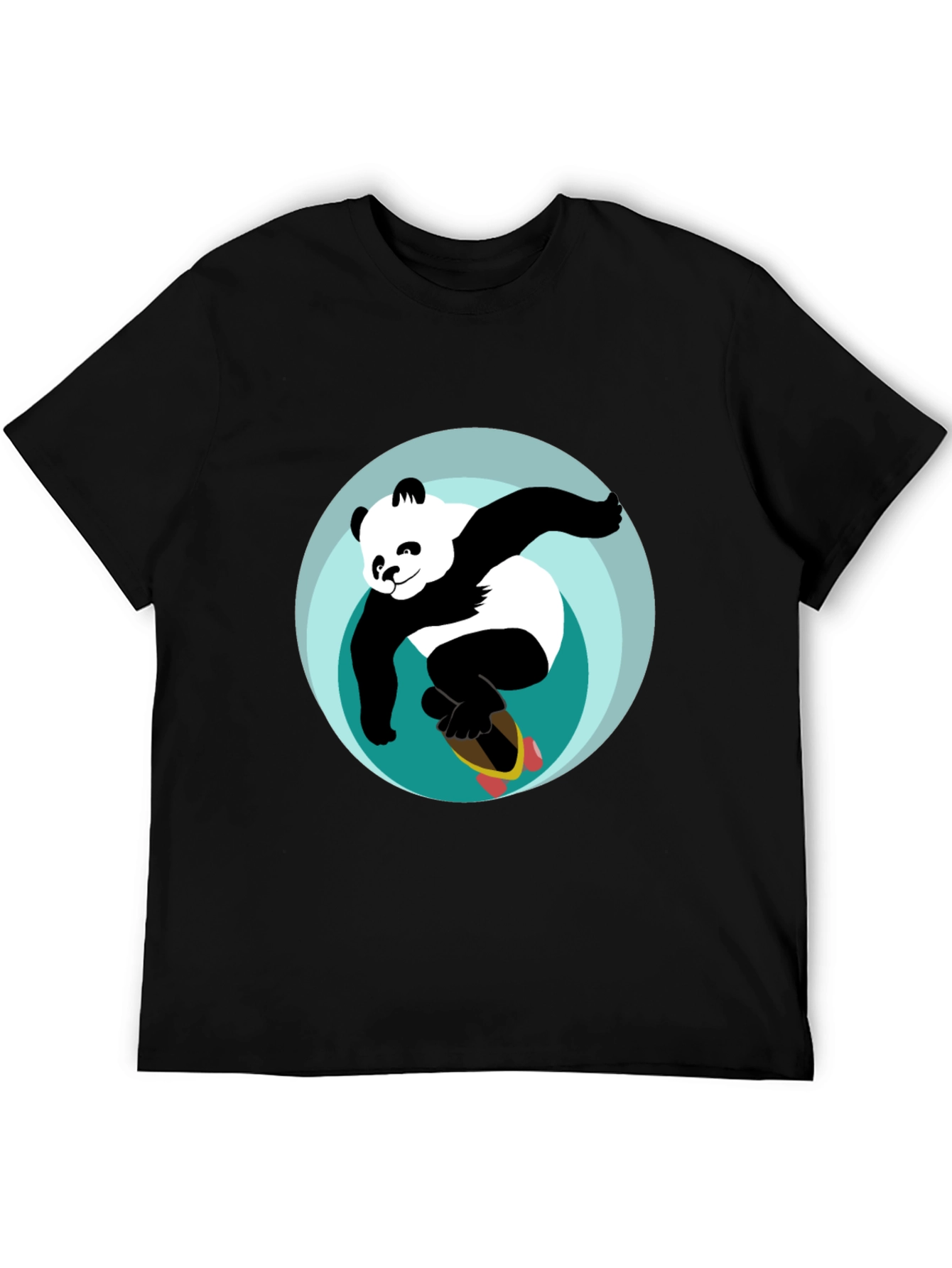 Surfing Panda Graphic Tee - Cool Casual Style