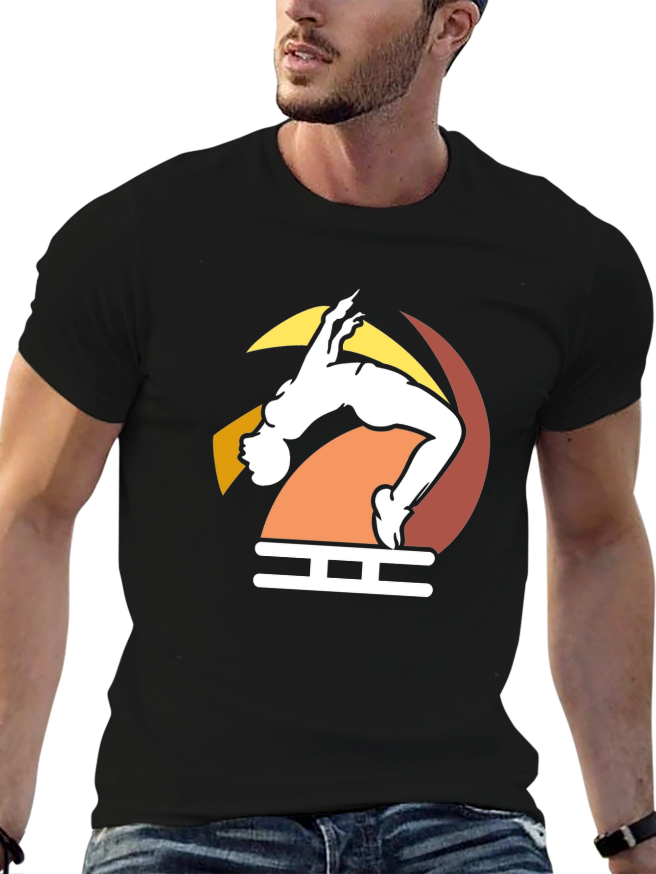 High Jump Graphic Tee - Stylish Unisex T-Shirt