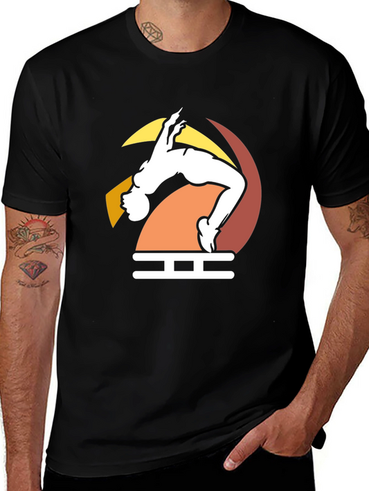 High Jump Graphic Tee - Stylish Unisex T-Shirt