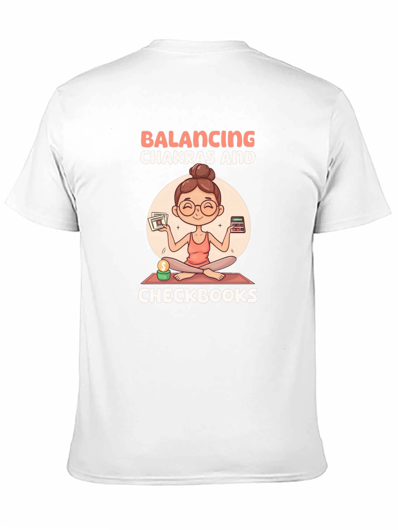 Balancing Chakras & Checkbooks Black T-Shirt