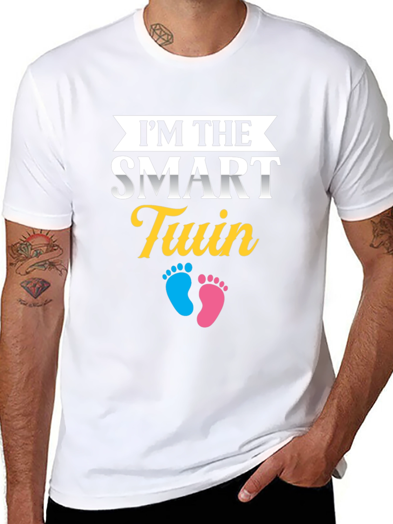 Smart Twin T-Shirt - Baby Shower Gift Idea
