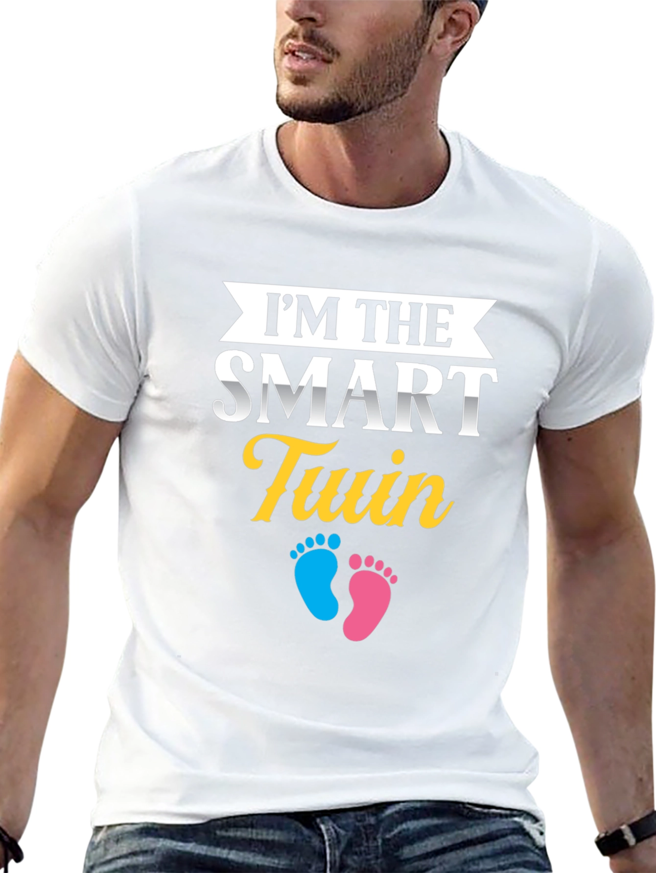 Smart Twin T-Shirt - Baby Shower Gift Idea