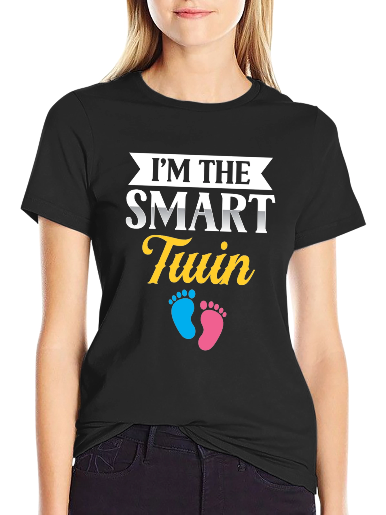 Smart Twin T-Shirt - Baby Shower Gift Idea