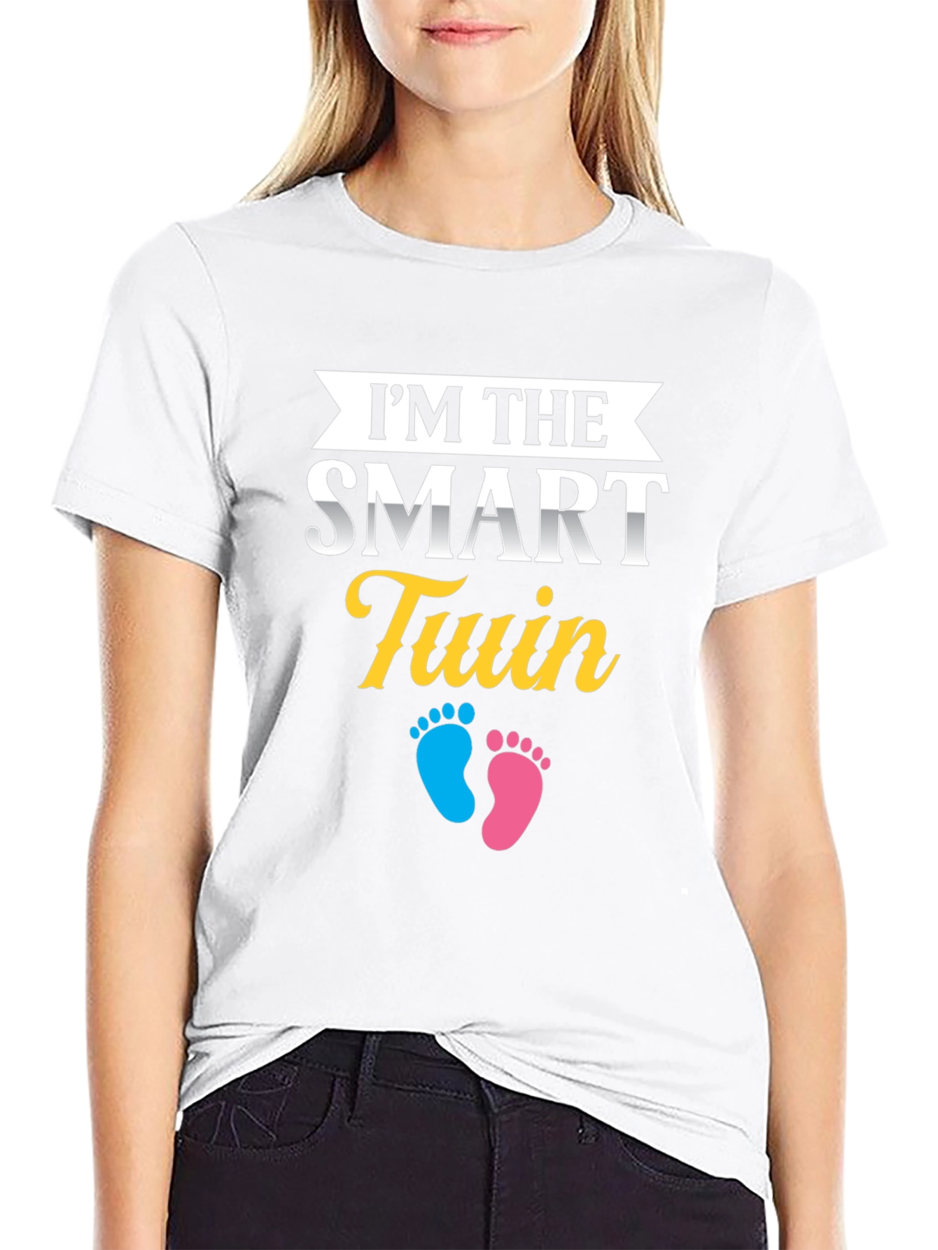 Smart Twin T-Shirt - Baby Shower Gift Idea