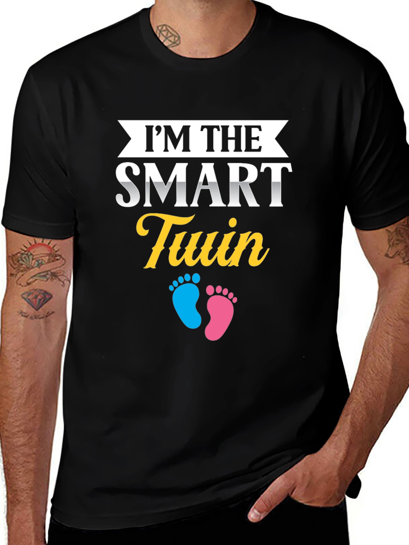 Smart Twin T-Shirt - Baby Shower Gift Idea