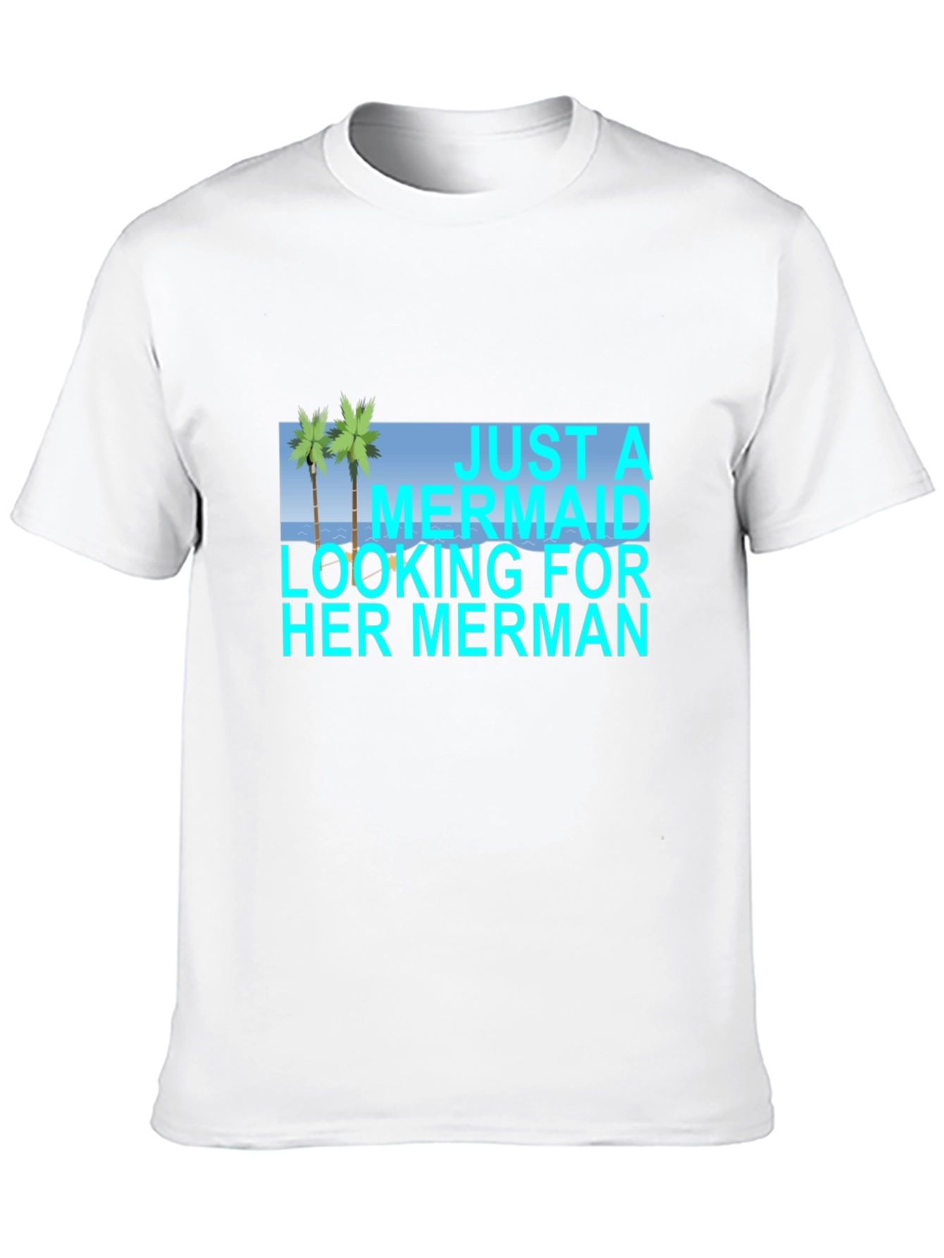Mermaid Merman Graphic Tee - Beach Lover T-Shirt