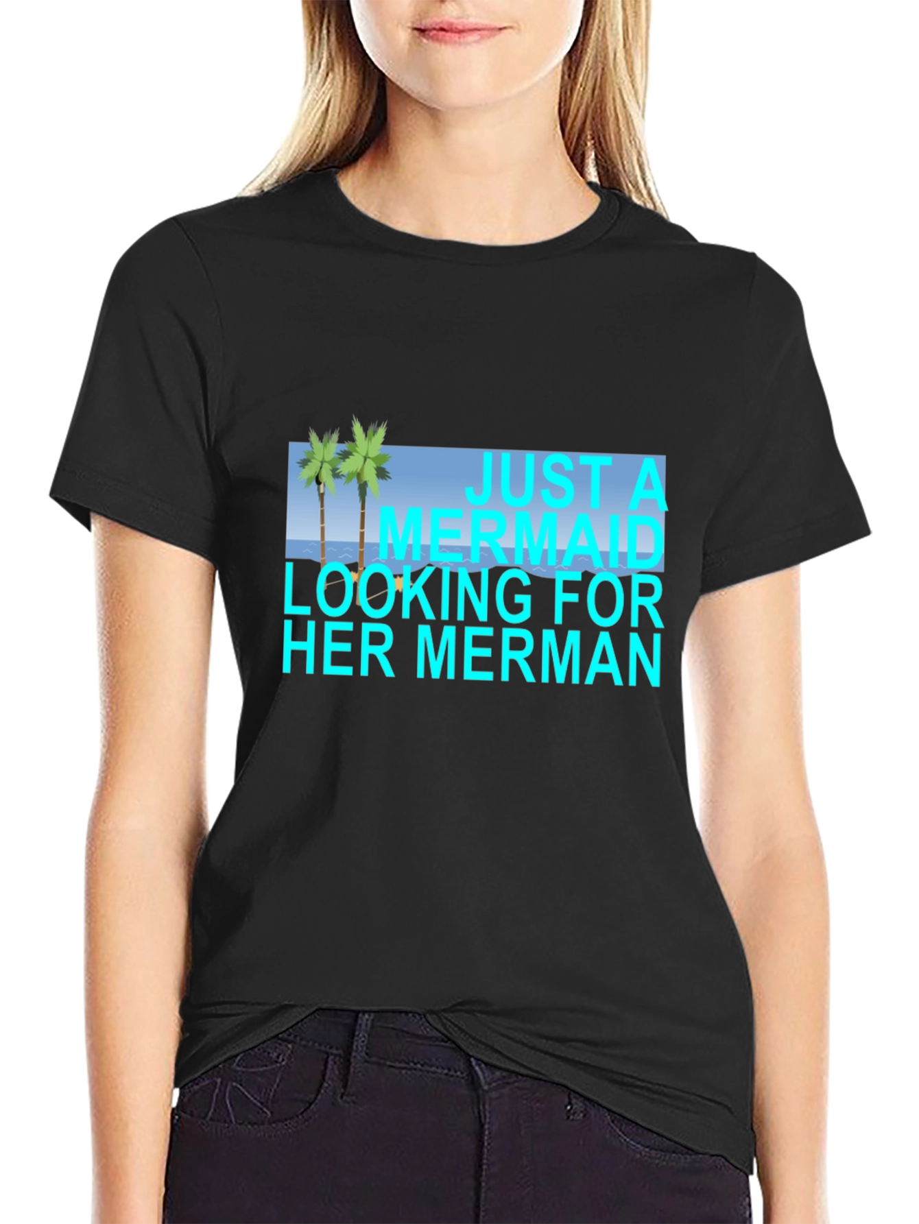 Mermaid Merman Graphic Tee - Beach Lover T-Shirt