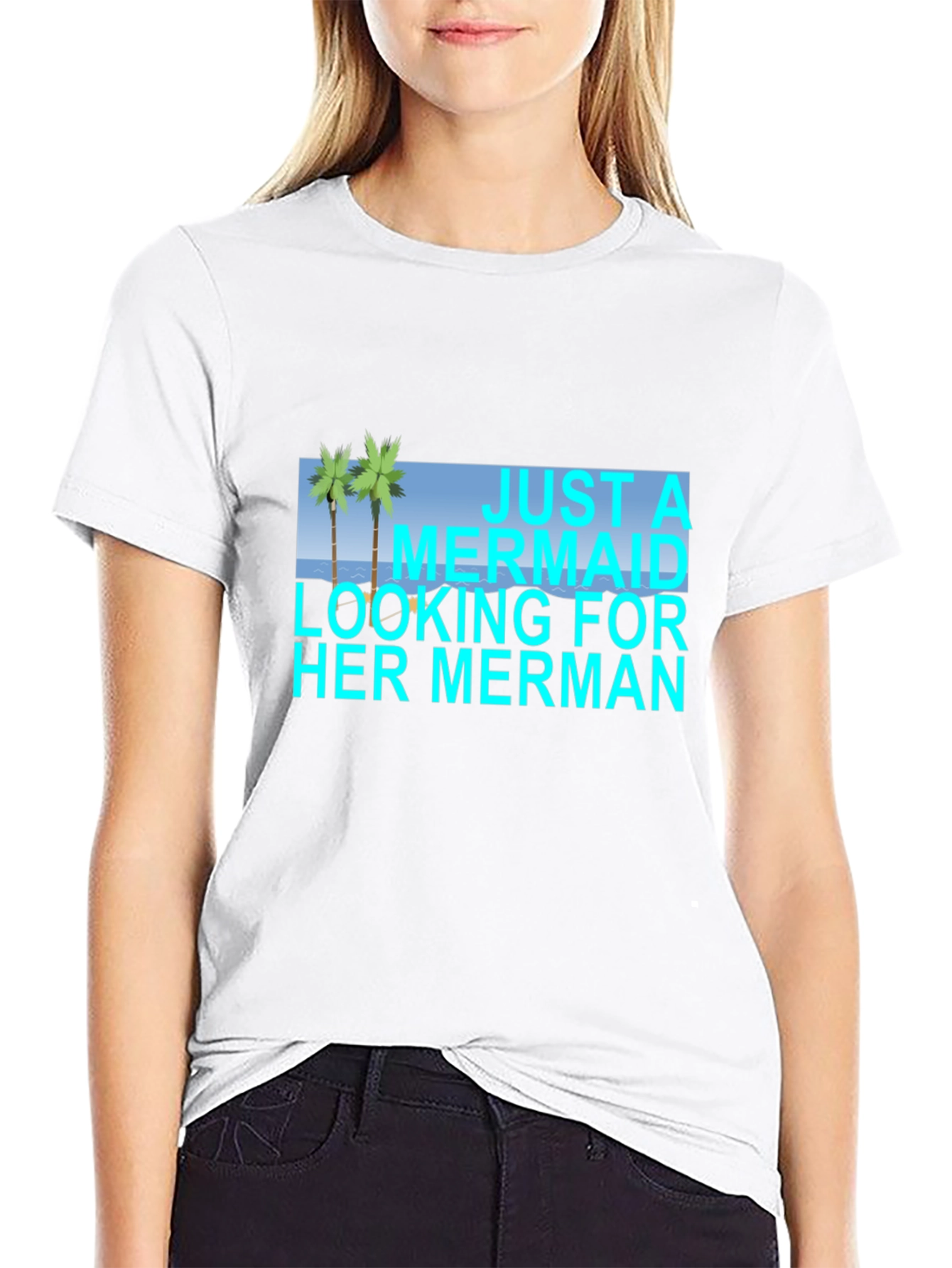 Mermaid Merman Graphic Tee - Beach Lover T-Shirt