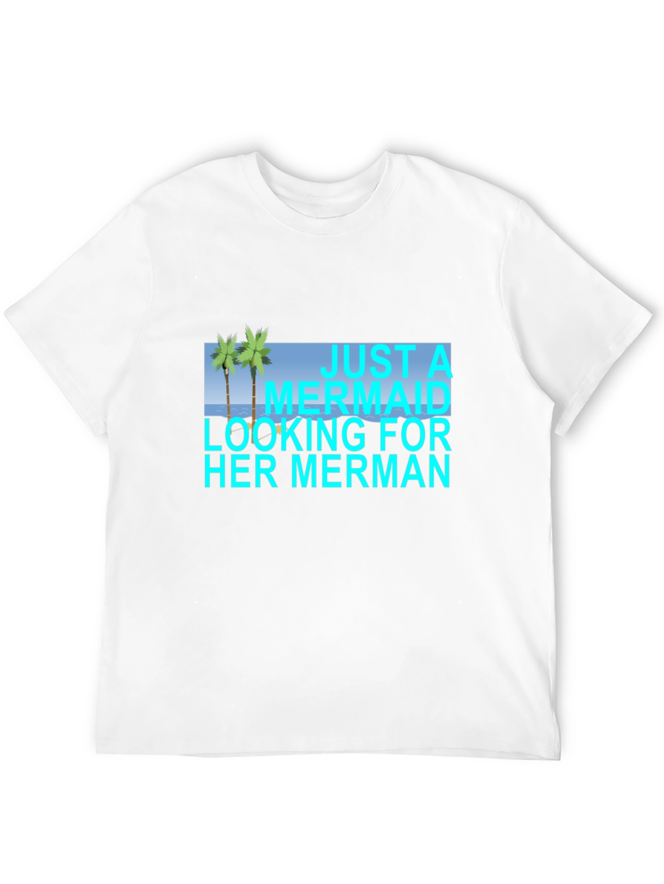 Mermaid Merman Graphic Tee - Beach Lover T-Shirt