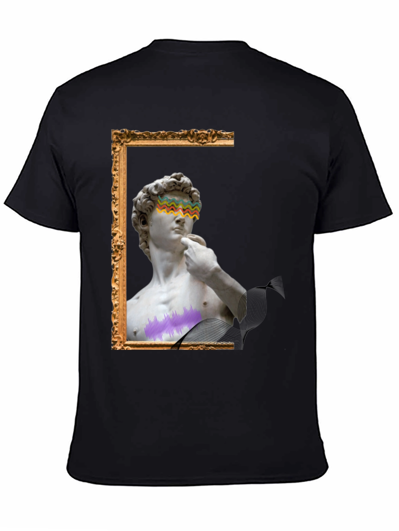 Artistic David Statue Graphic Tee - Unique Design