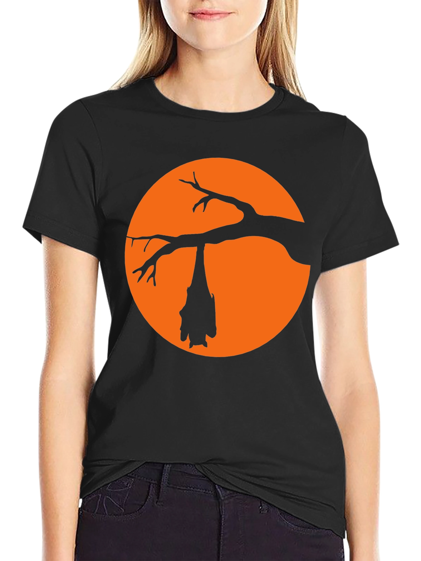 Halloween Bat Silhouette T-Shirt