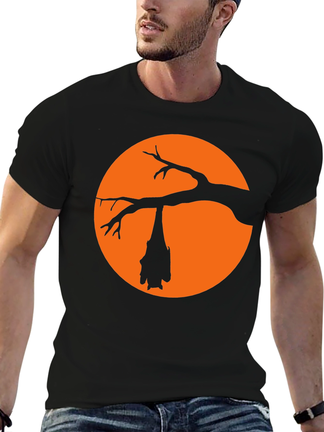 Halloween Bat Silhouette T-Shirt