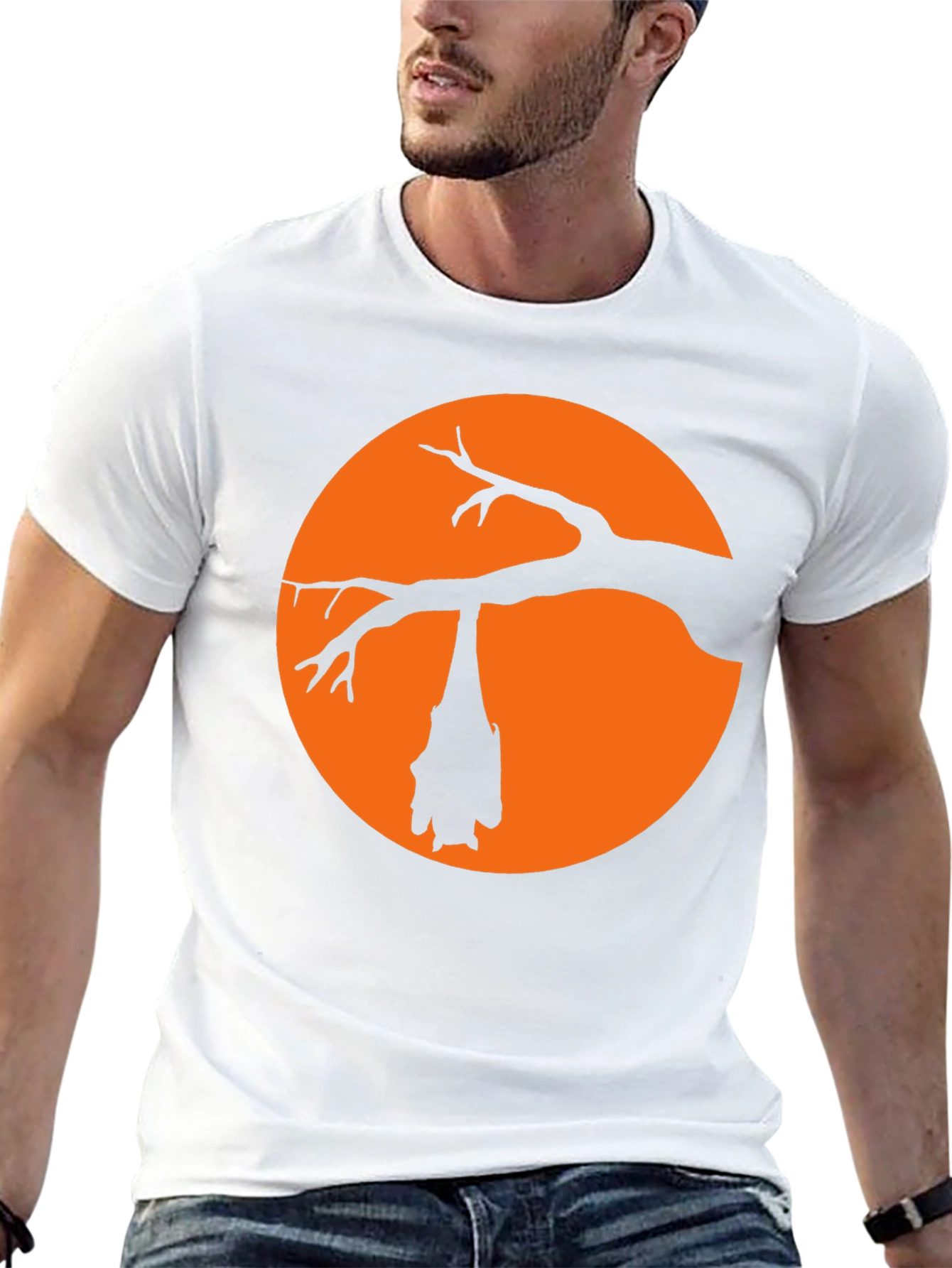 Halloween Bat Silhouette T-Shirt