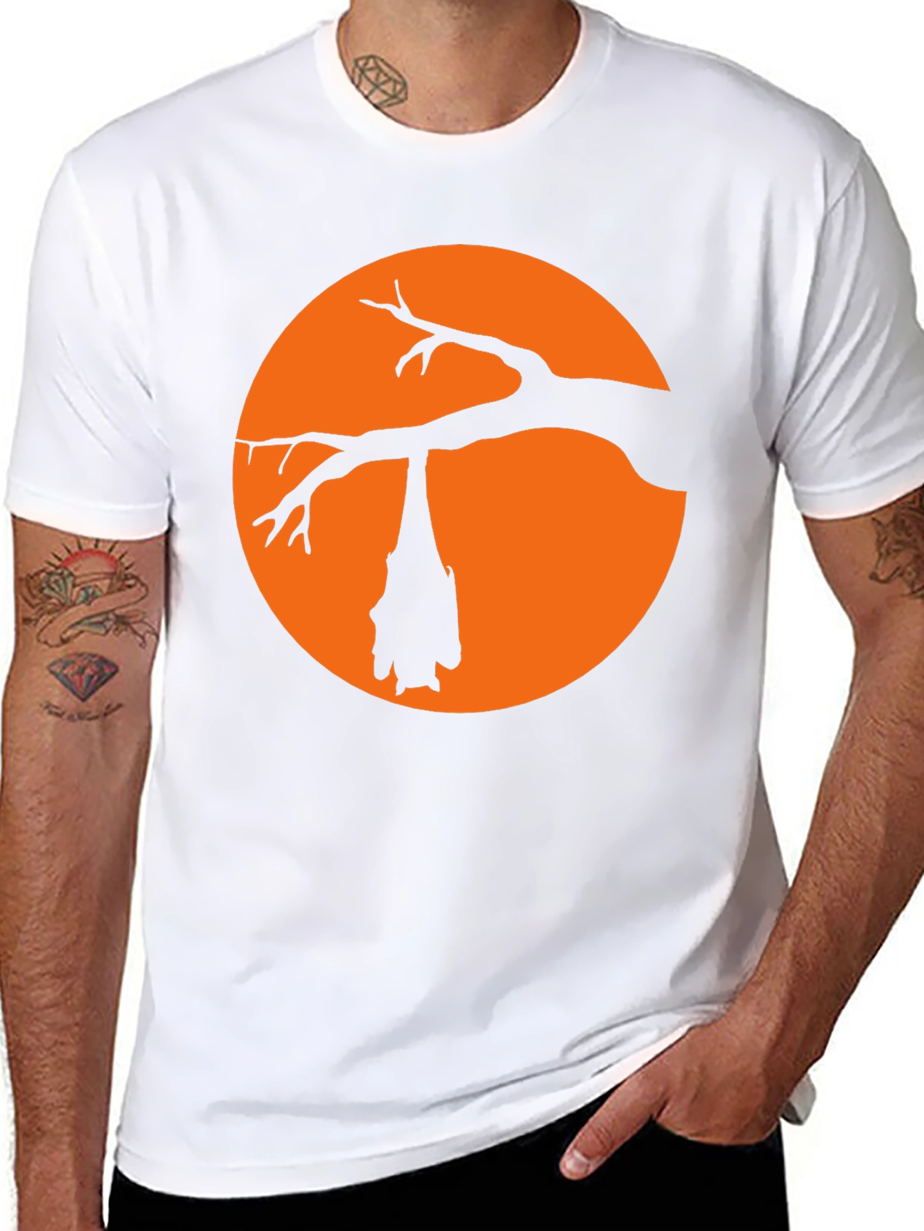 Halloween Bat Silhouette T-Shirt