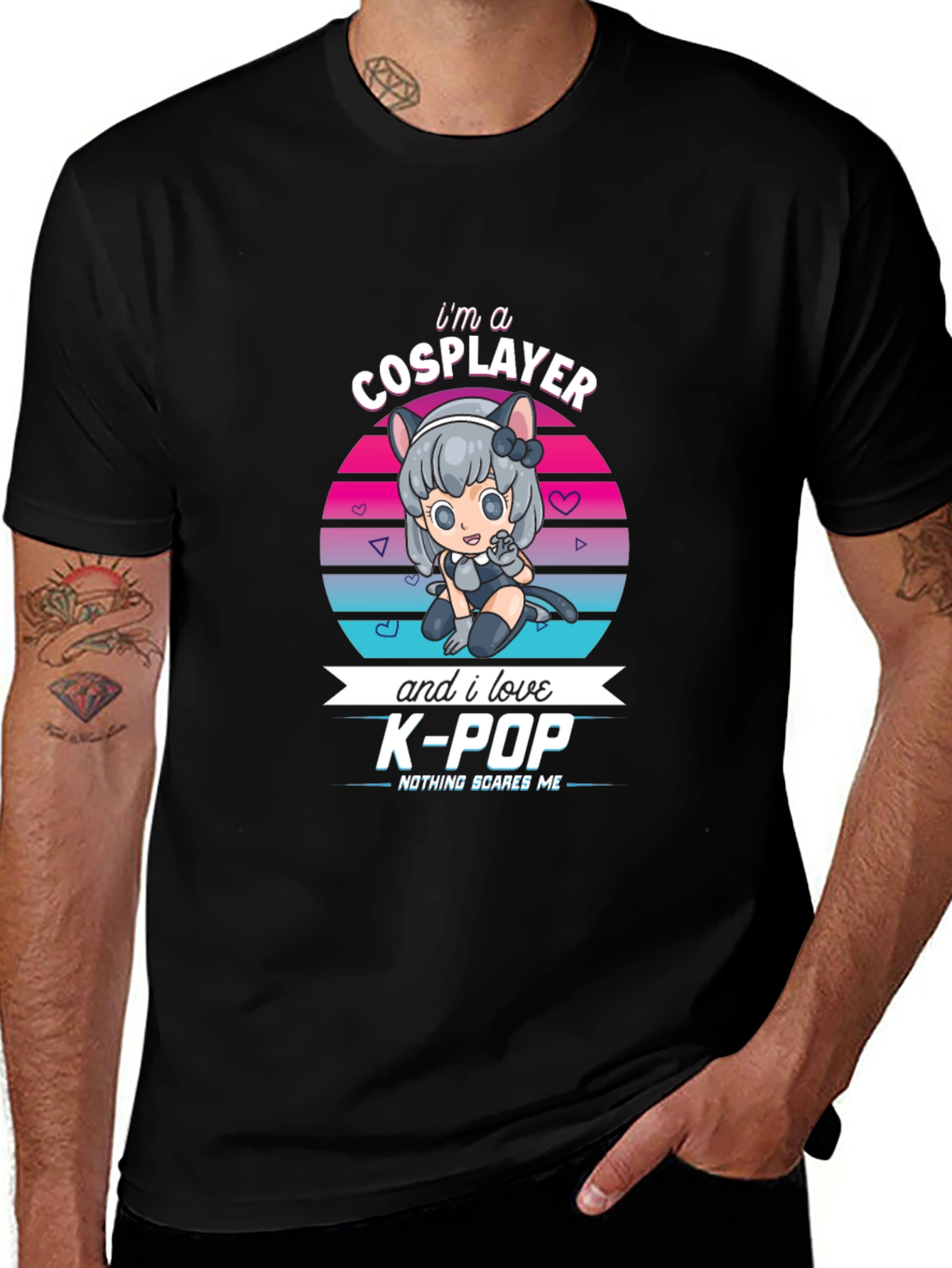Cosplayer & K-Pop Fan Black T-Shirt