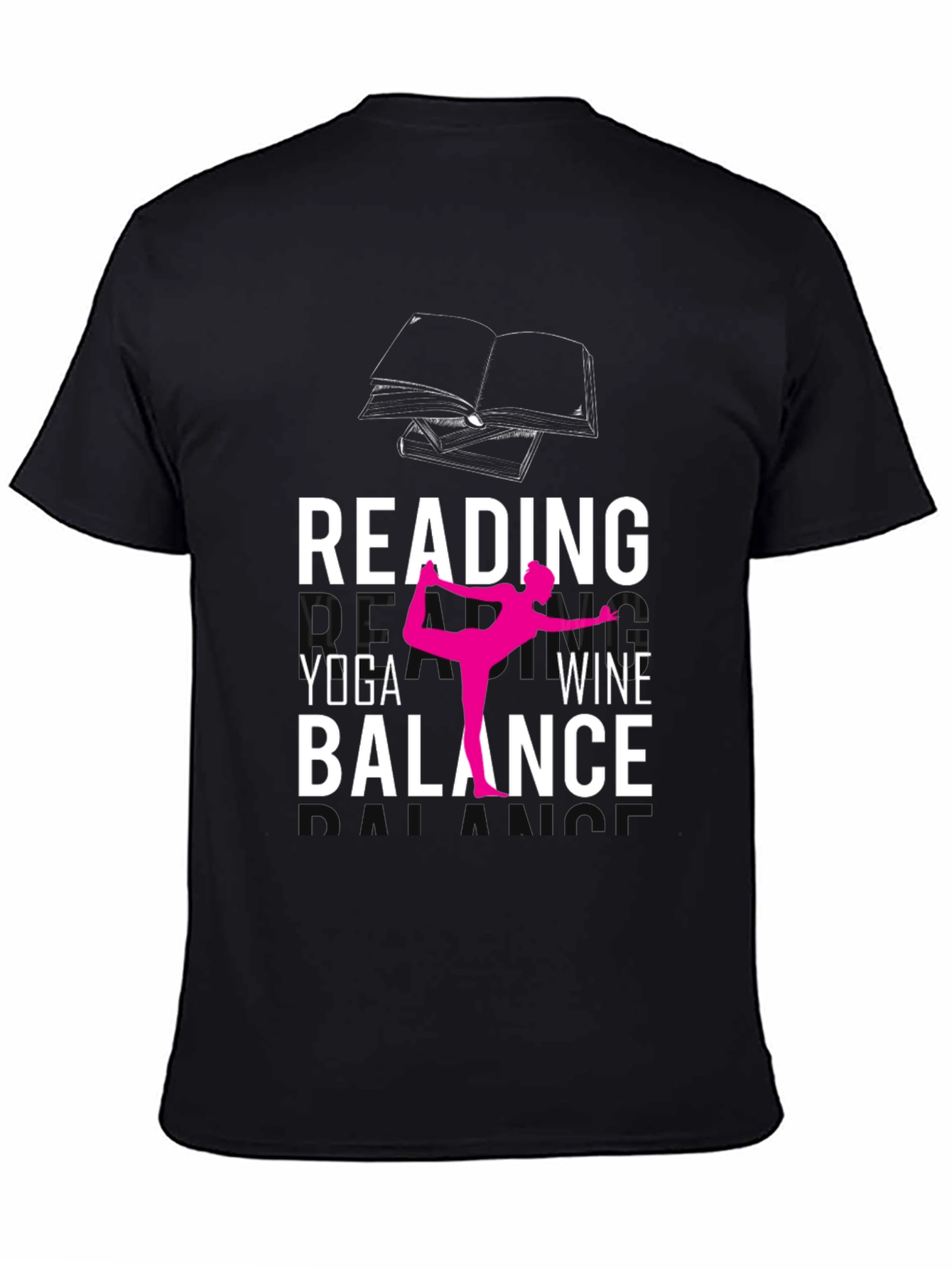 Reading Yoga Wine Balance T-Shirt