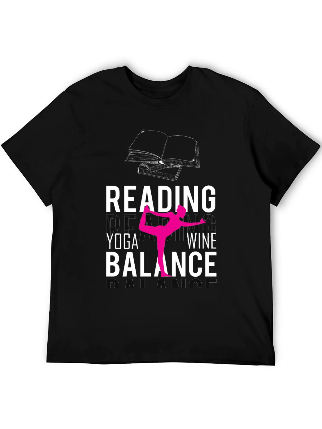 Reading Yoga Wine Balance T-Shirt