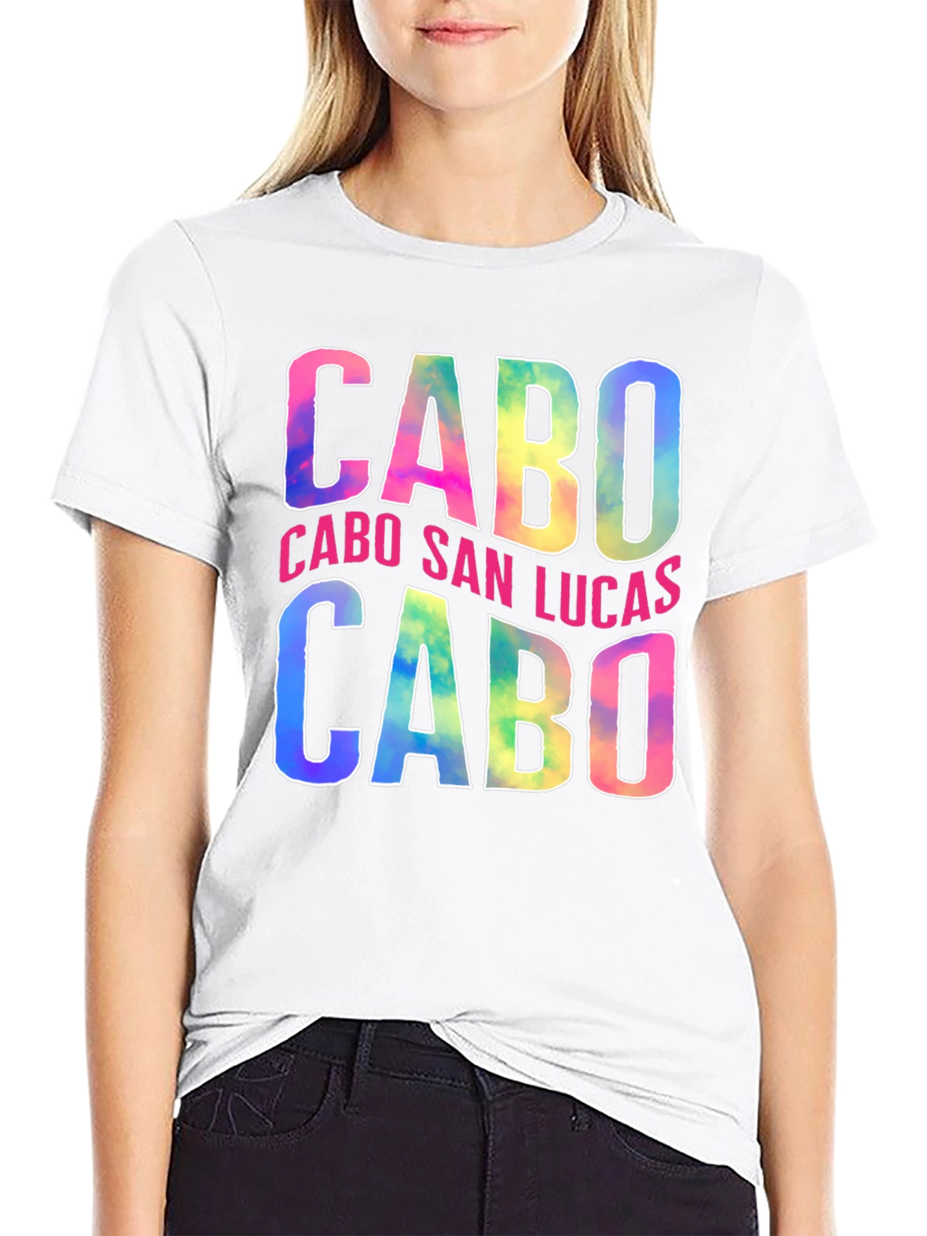 Cabo San Lucas Tie Dye Graphic T-Shirt