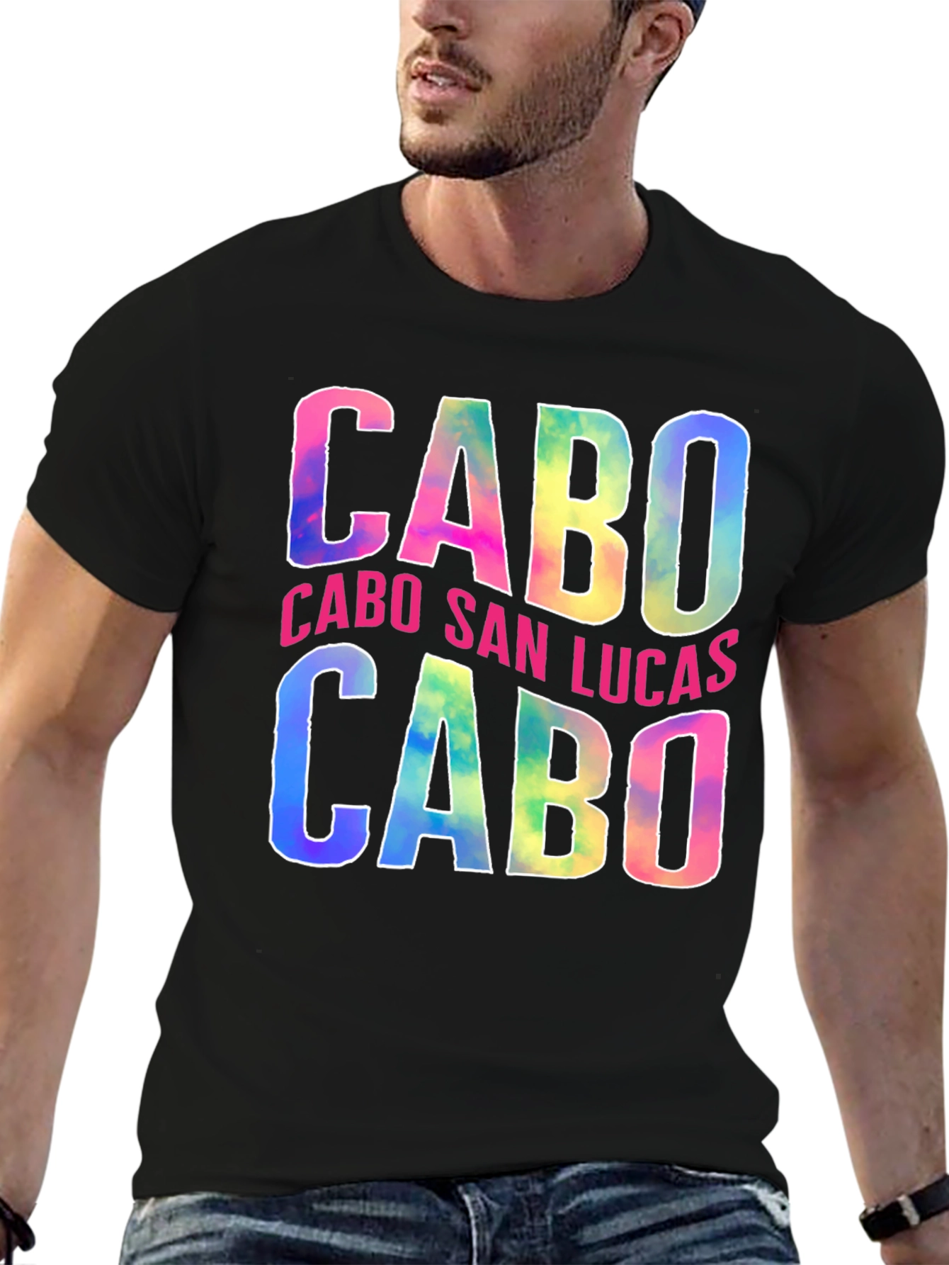 Cabo San Lucas Tie Dye Graphic T-Shirt