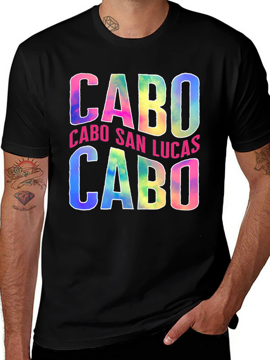 Cabo San Lucas Tie Dye Graphic T-Shirt