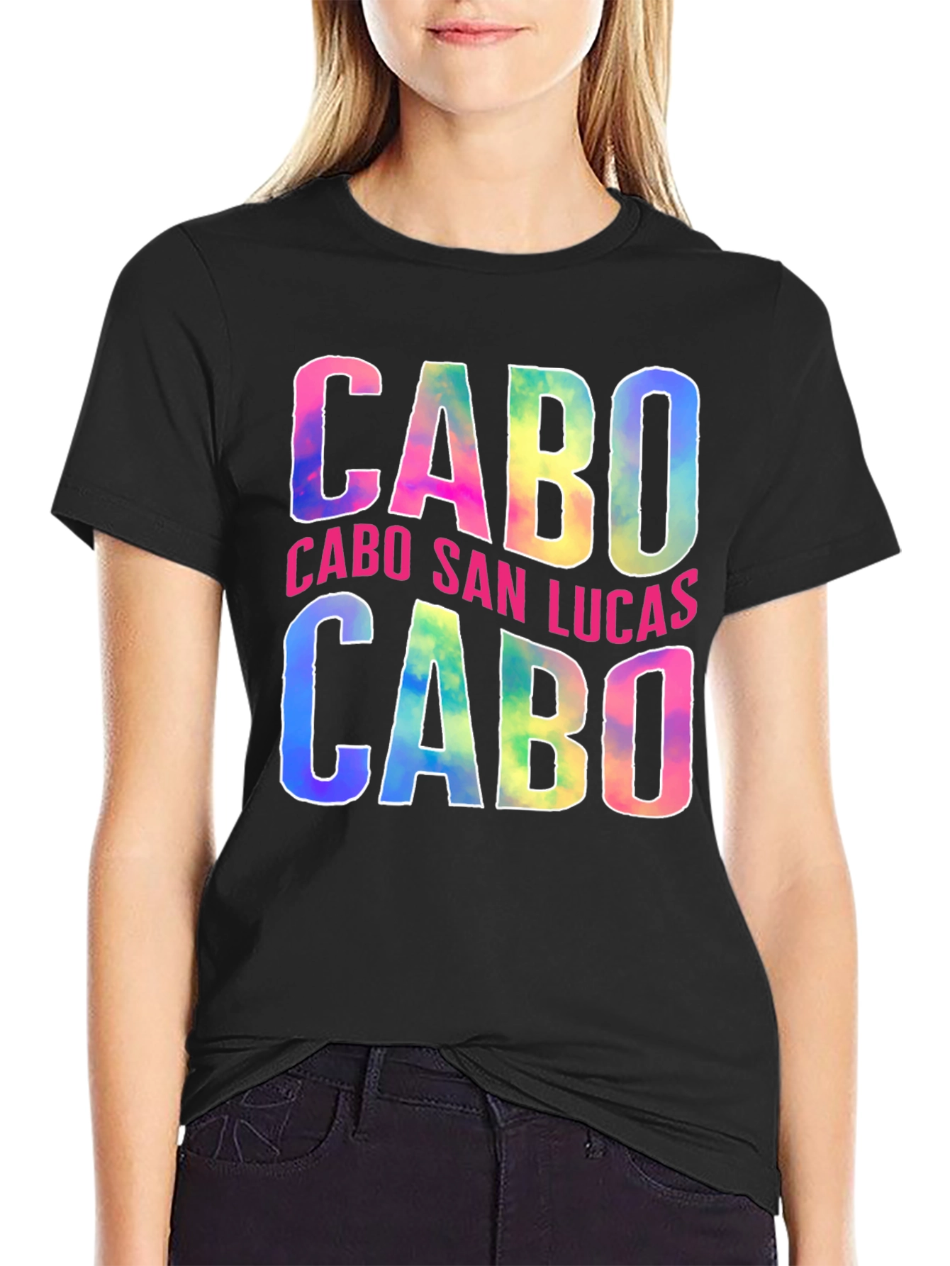 Cabo San Lucas Tie Dye Graphic T-Shirt