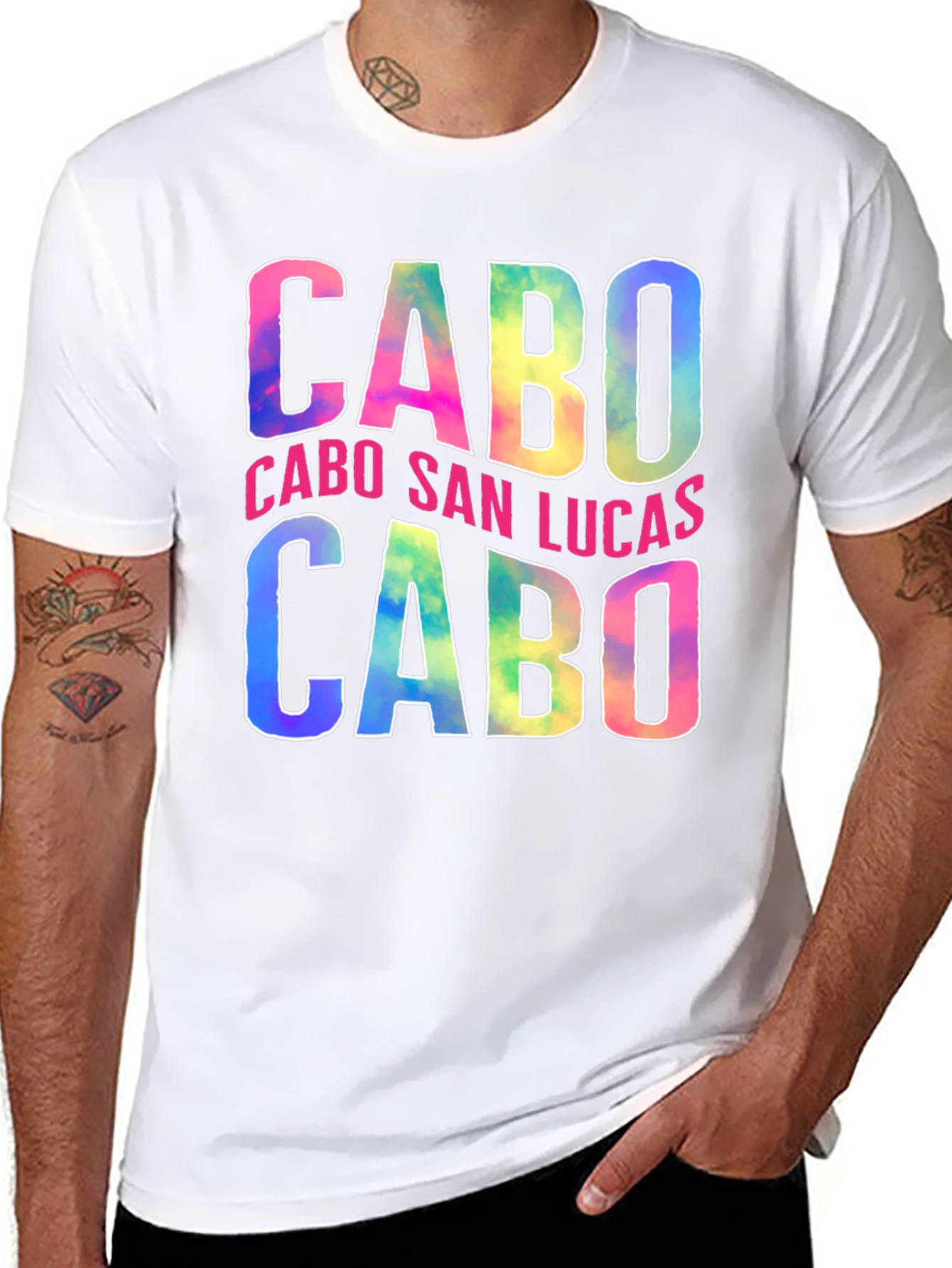 Cabo San Lucas Tie Dye Graphic T-Shirt