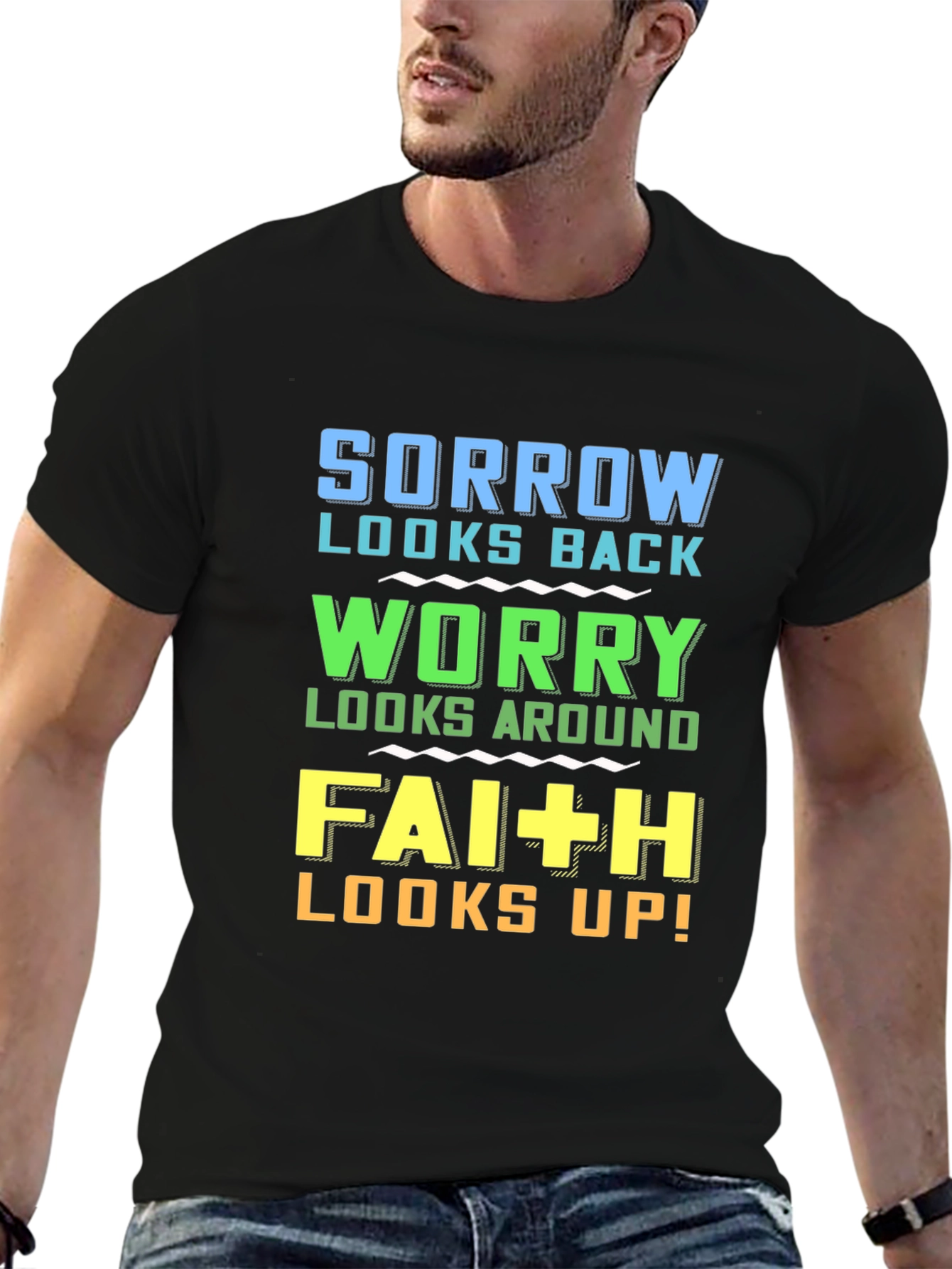 Faith Looks Up Graphic T-Shirt