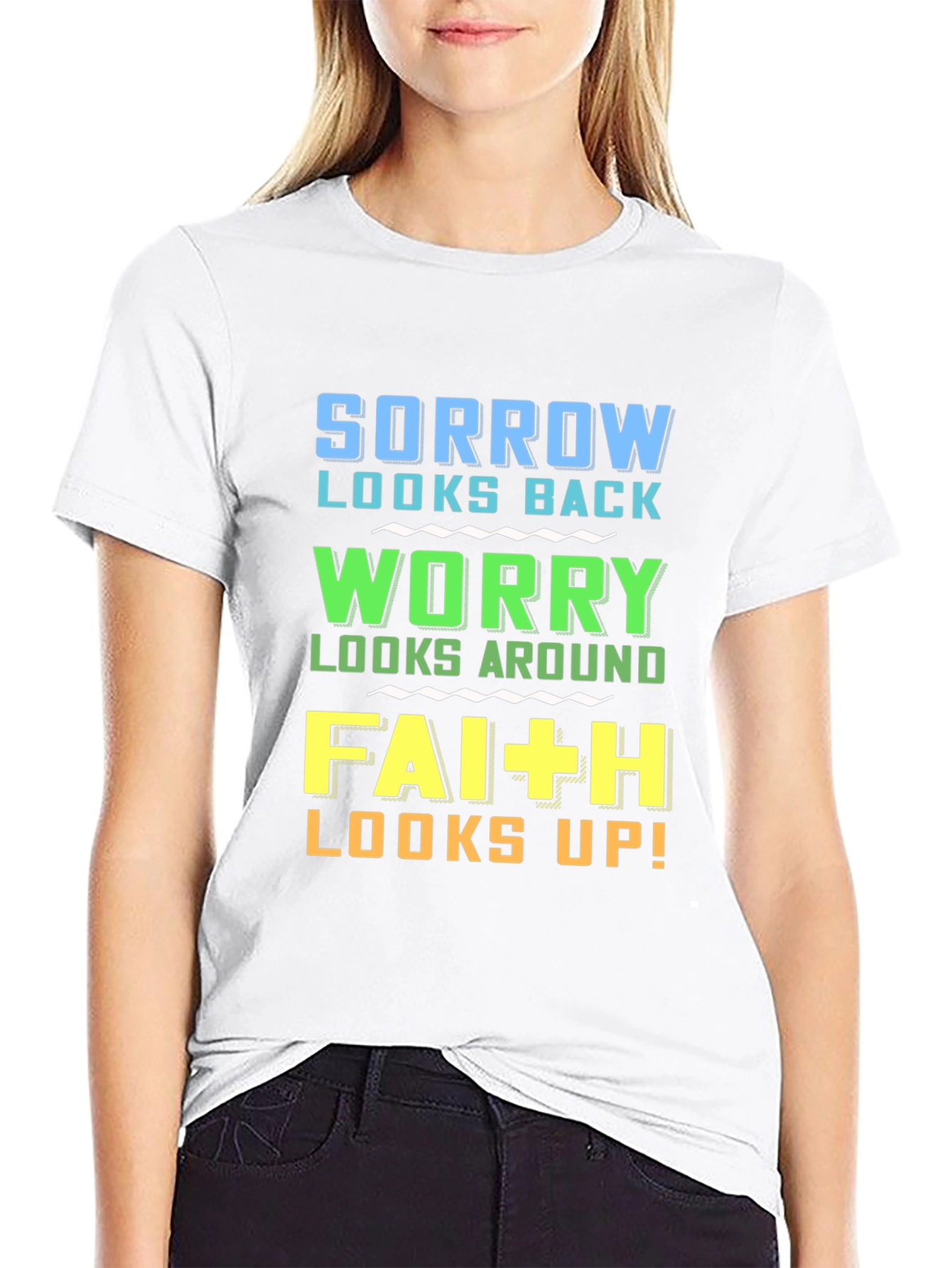 Faith Looks Up Graphic T-Shirt